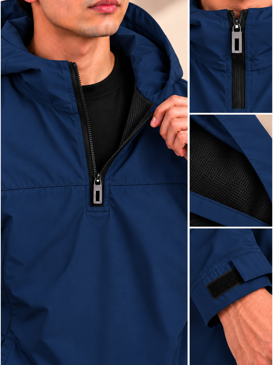 Dpassion Men’s Premium Hooded Windcheater Jacket – Wholesale Manufacturer & Exporter