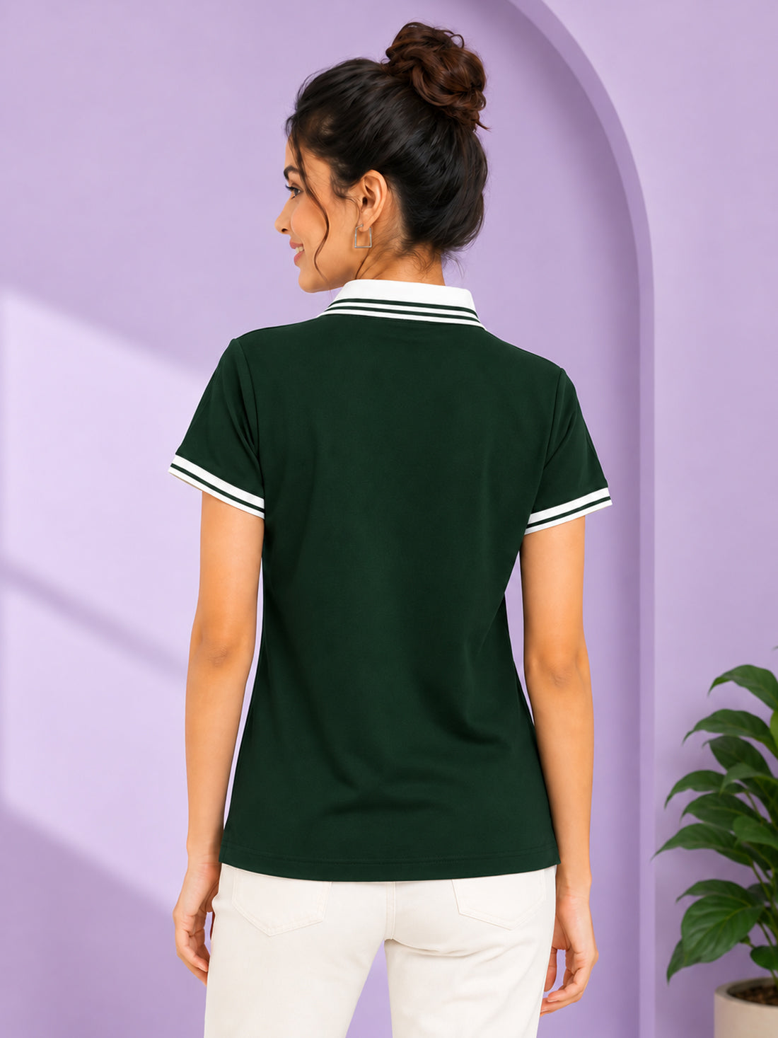 Women’s Premium Polo T-Shirt | Contrast Collar & Cuffs | Wholesale Manufacturer & Supplier