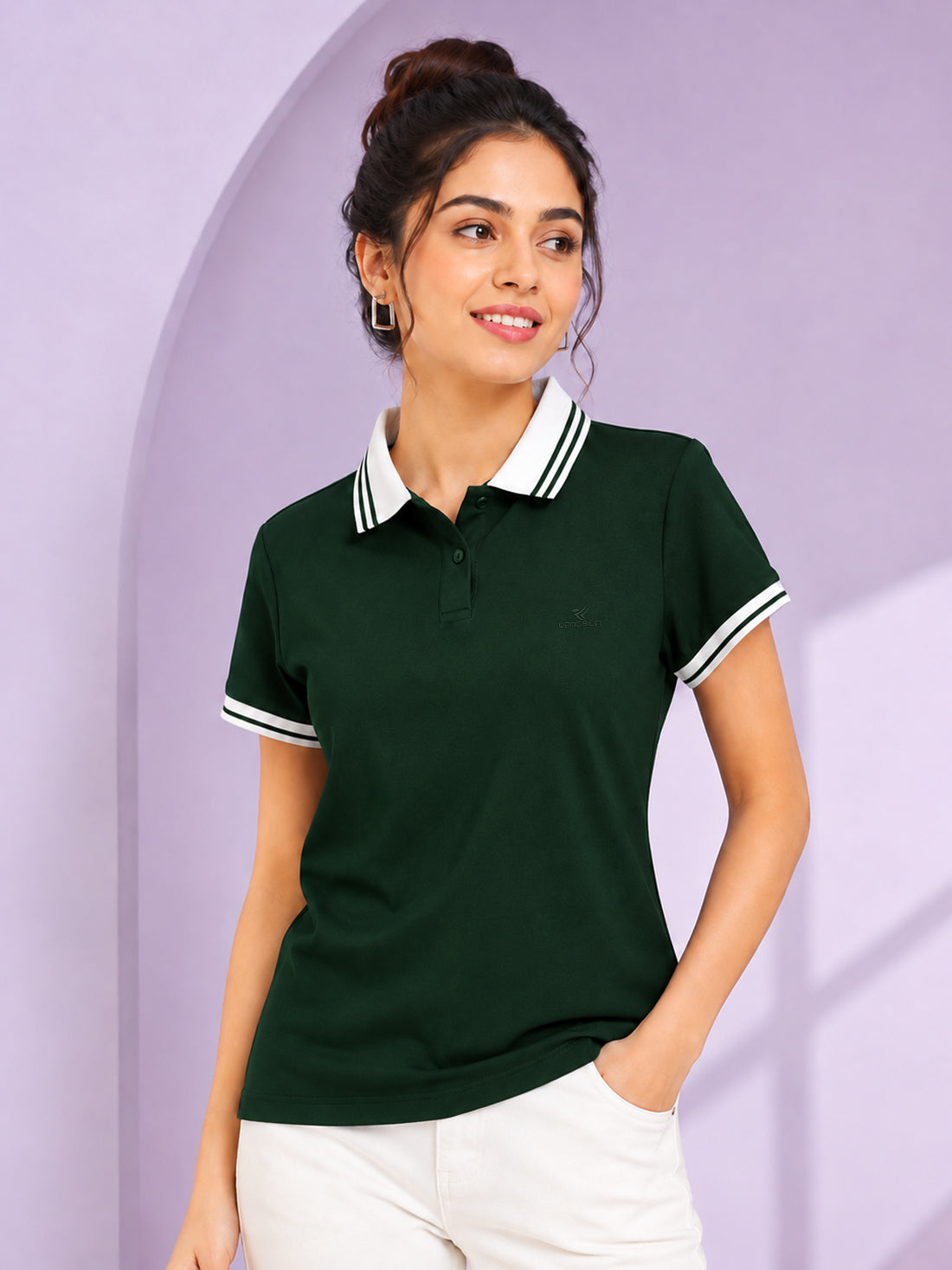 Women’s Premium Polo T-Shirt | Contrast Collar & Cuffs | Wholesale Manufacturer & Supplier