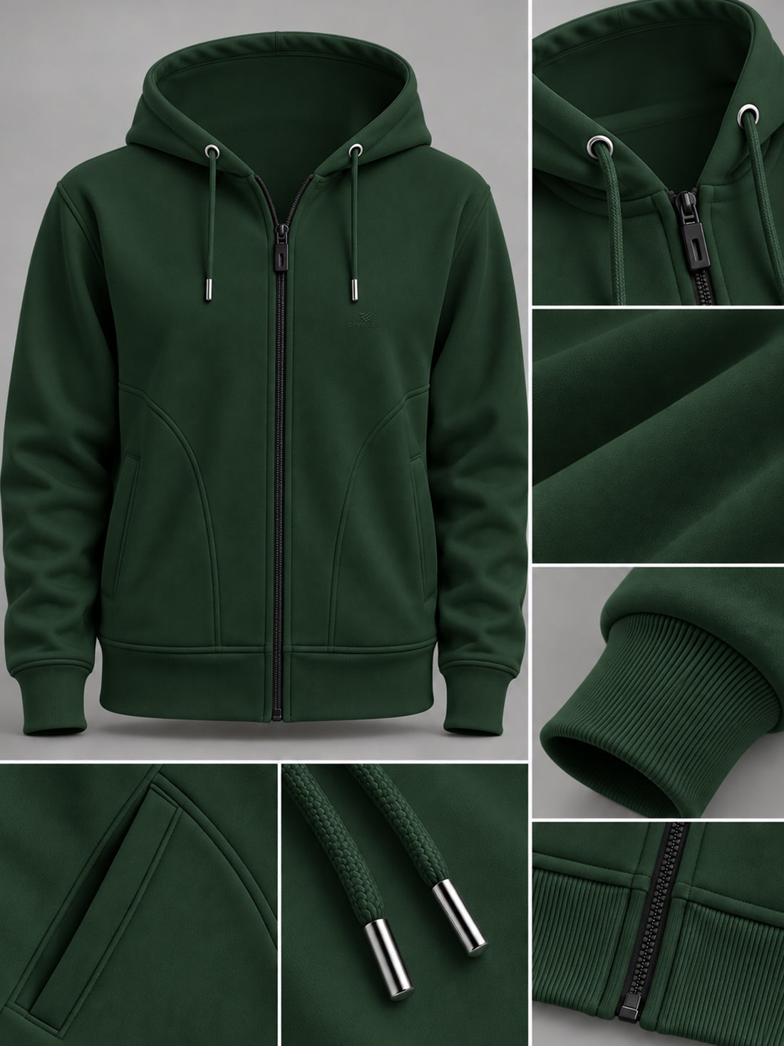 Dpassion Women’s Premium 320 GSM Cotton Fleece Full-Zip Hooded Sweatshirt – Manufacturer, Wholesaler & Exporter