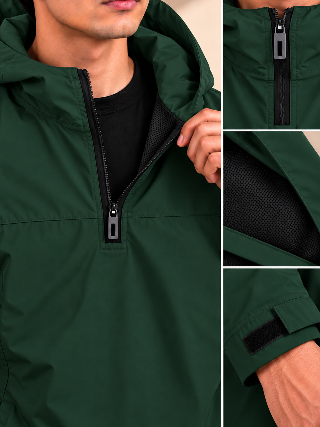 Dpassion Men’s Premium Hooded Windcheater Jacket – Wholesale Manufacturer & Exporter