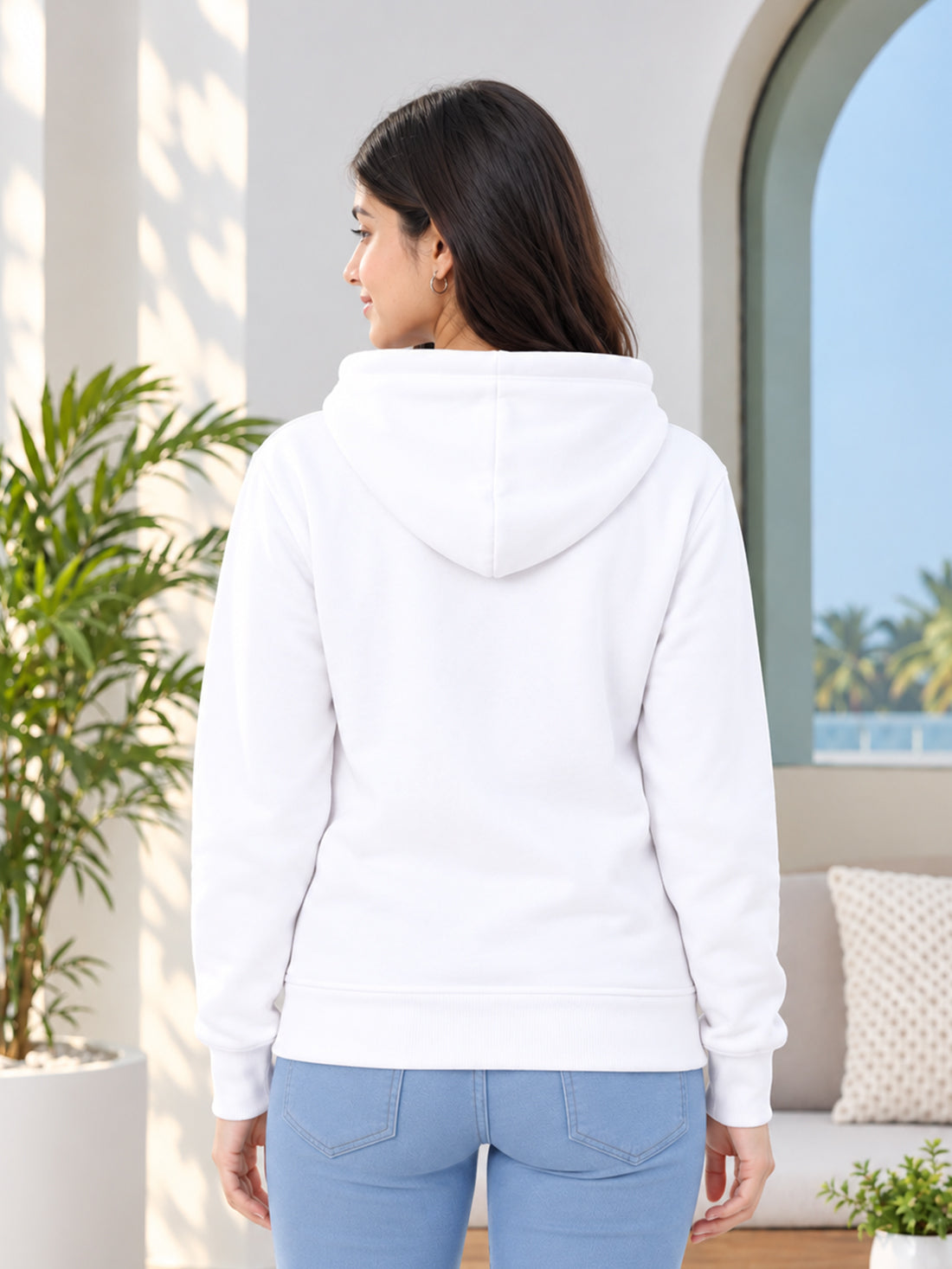 Dpassion Women’s Premium 320 GSM Cotton Fleece Full-Zip Hooded Sweatshirt – Manufacturer, Wholesaler & Exporter