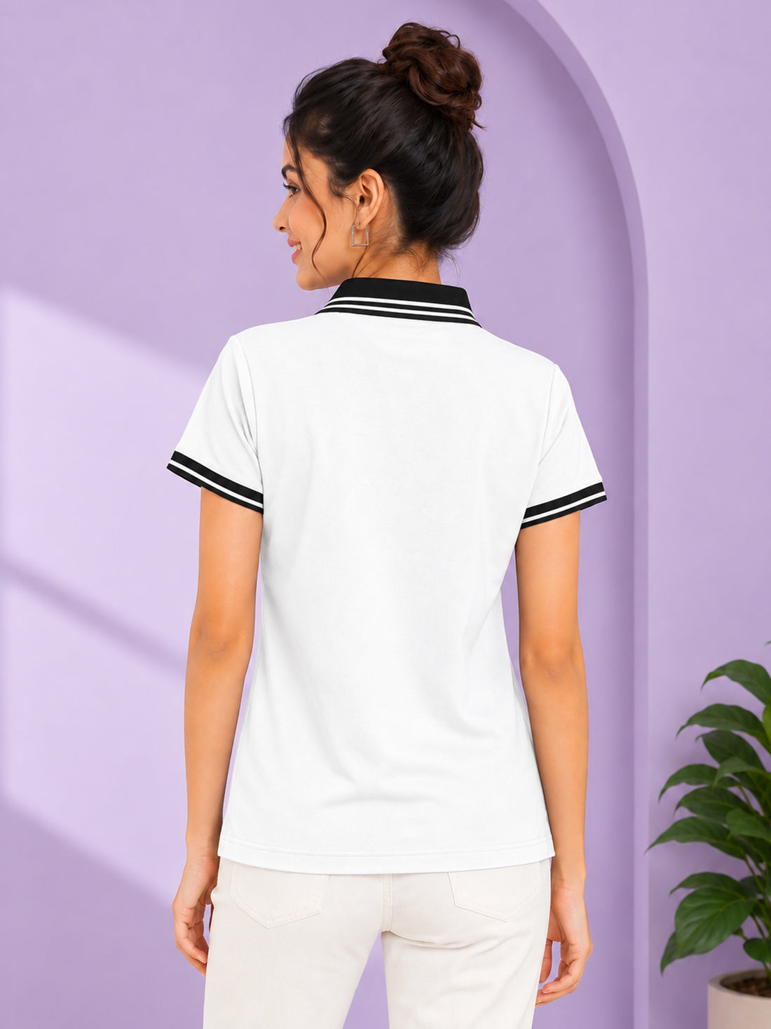Women’s Premium Polo T-Shirt | Contrast Collar & Cuffs | Wholesale Manufacturer & Supplier