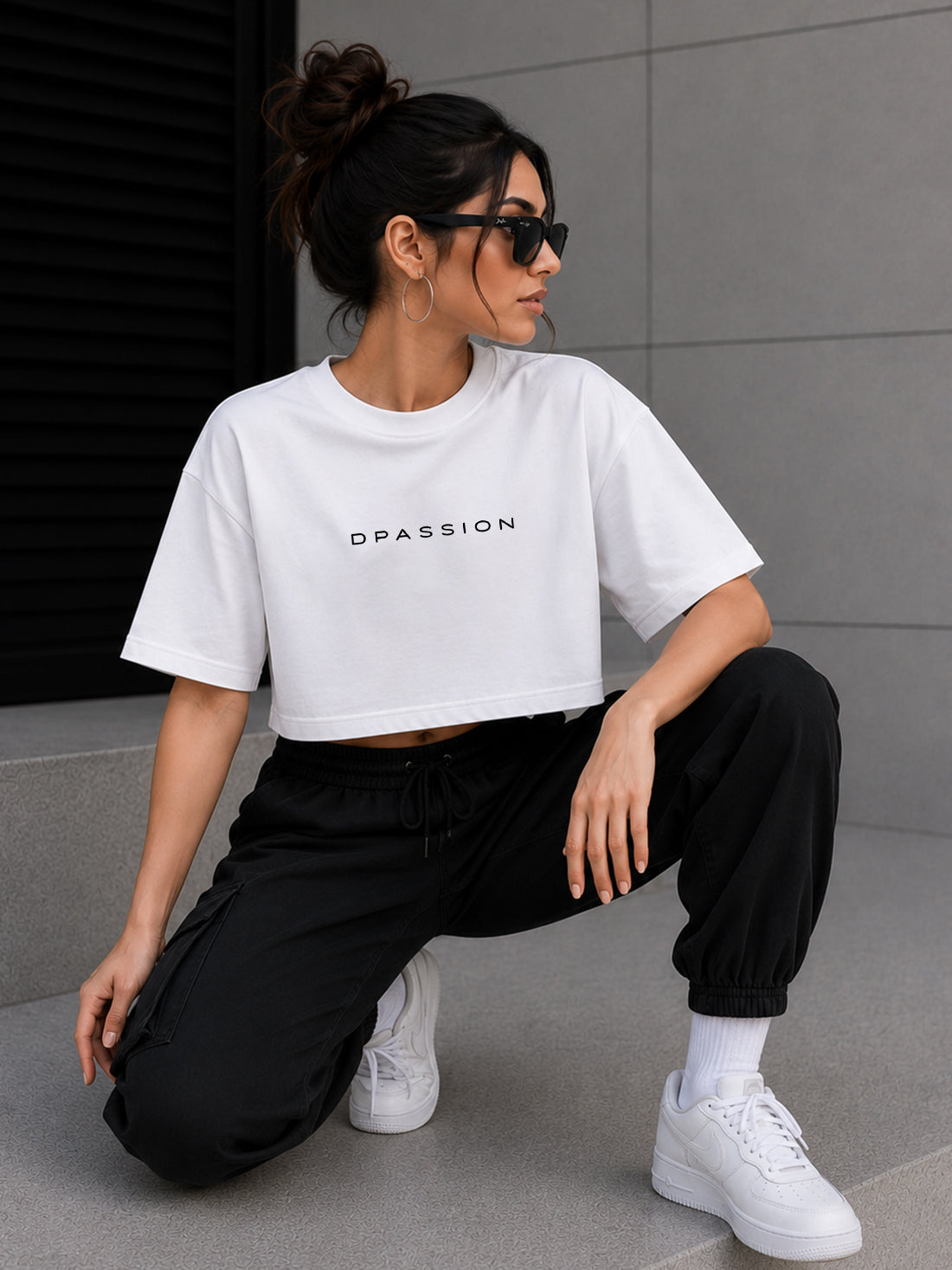Women's Oversized Crop T-Shirt | Premium Cotton Manufacturer India