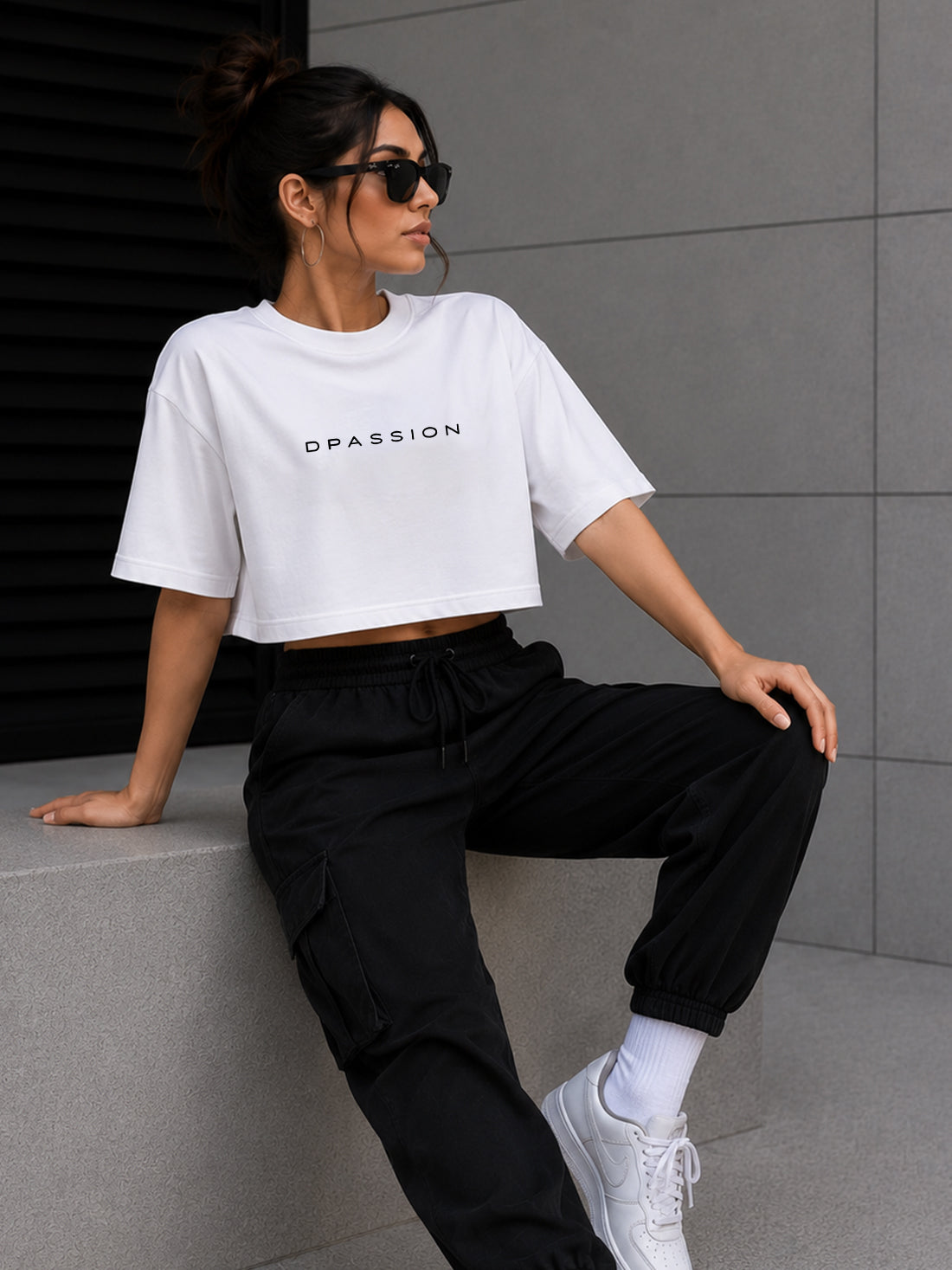 Women's Oversized Crop T-Shirt | Premium Cotton Manufacturer India