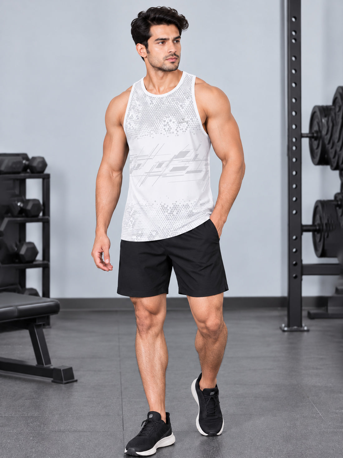 Men’s 4-Way Stretch Sports Singlet | Super Soft Gym & Training Wear Manufacturer & Wholesale Supplier