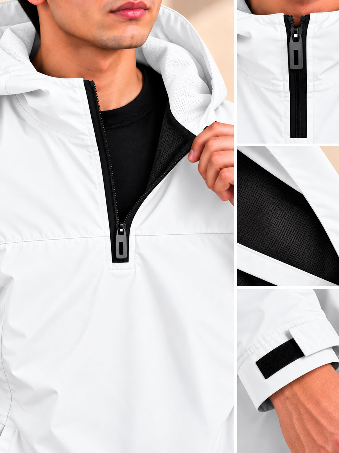 Dpassion Men’s Premium Hooded Windcheater Jacket – Wholesale Manufacturer & Exporter
