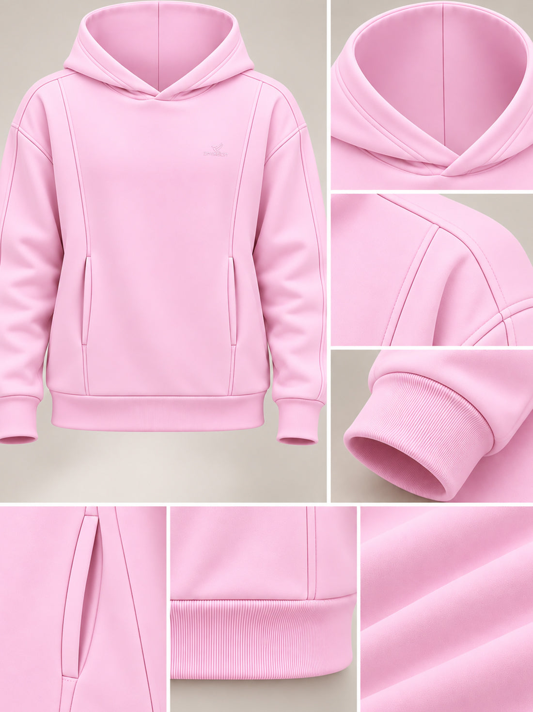 Women’s Premium 320 GSM Cotton Fleece Hooded Sweatshirt – Manufacturer, Wholesaler & Exporter