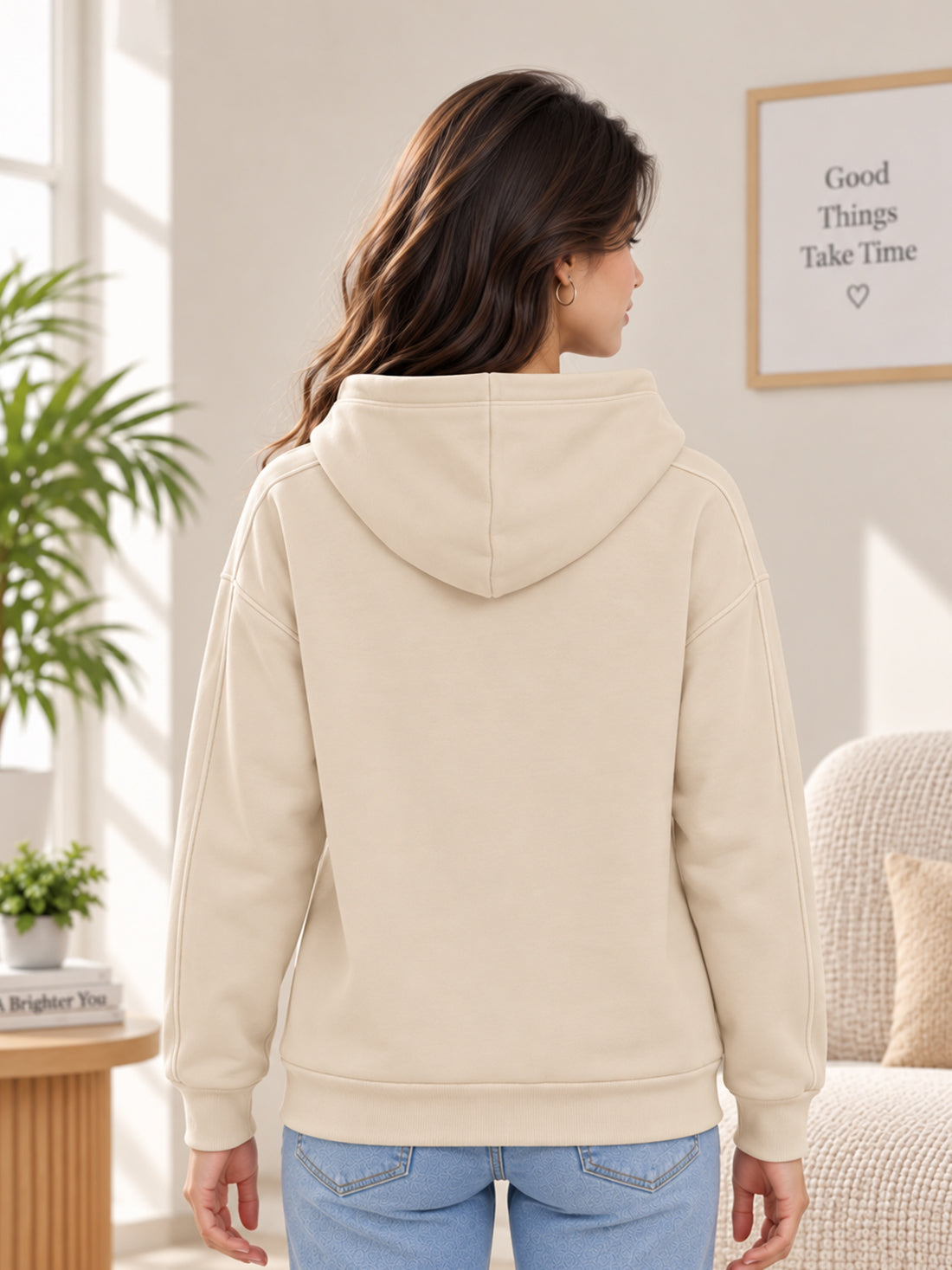 Women’s Premium 320 GSM Cotton Fleece Hooded Sweatshirt – Manufacturer, Wholesaler & Exporter