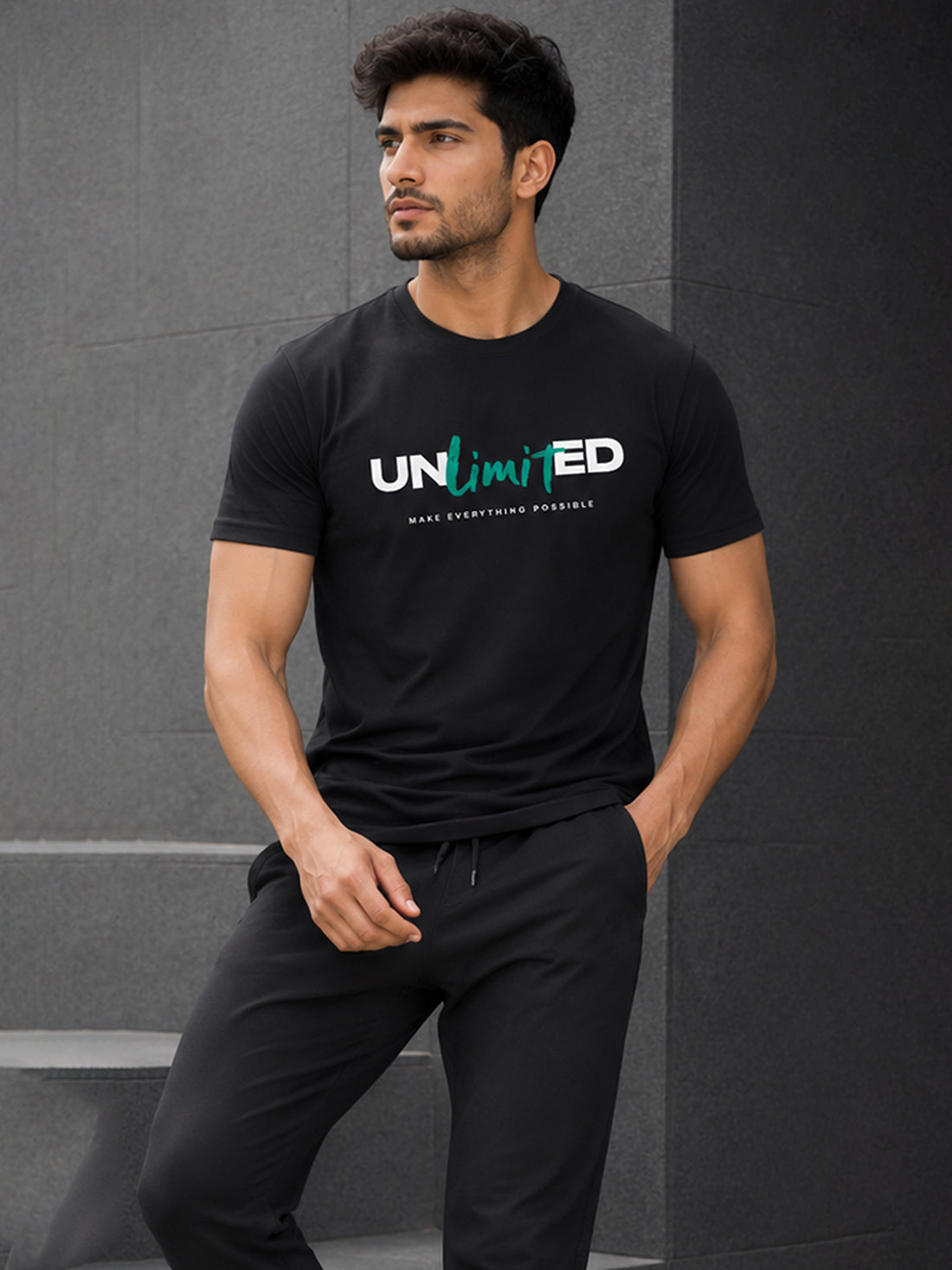 Unlimited Men's Red Performance T-Shirt | Quick Dry Sportswear | DPASSION
