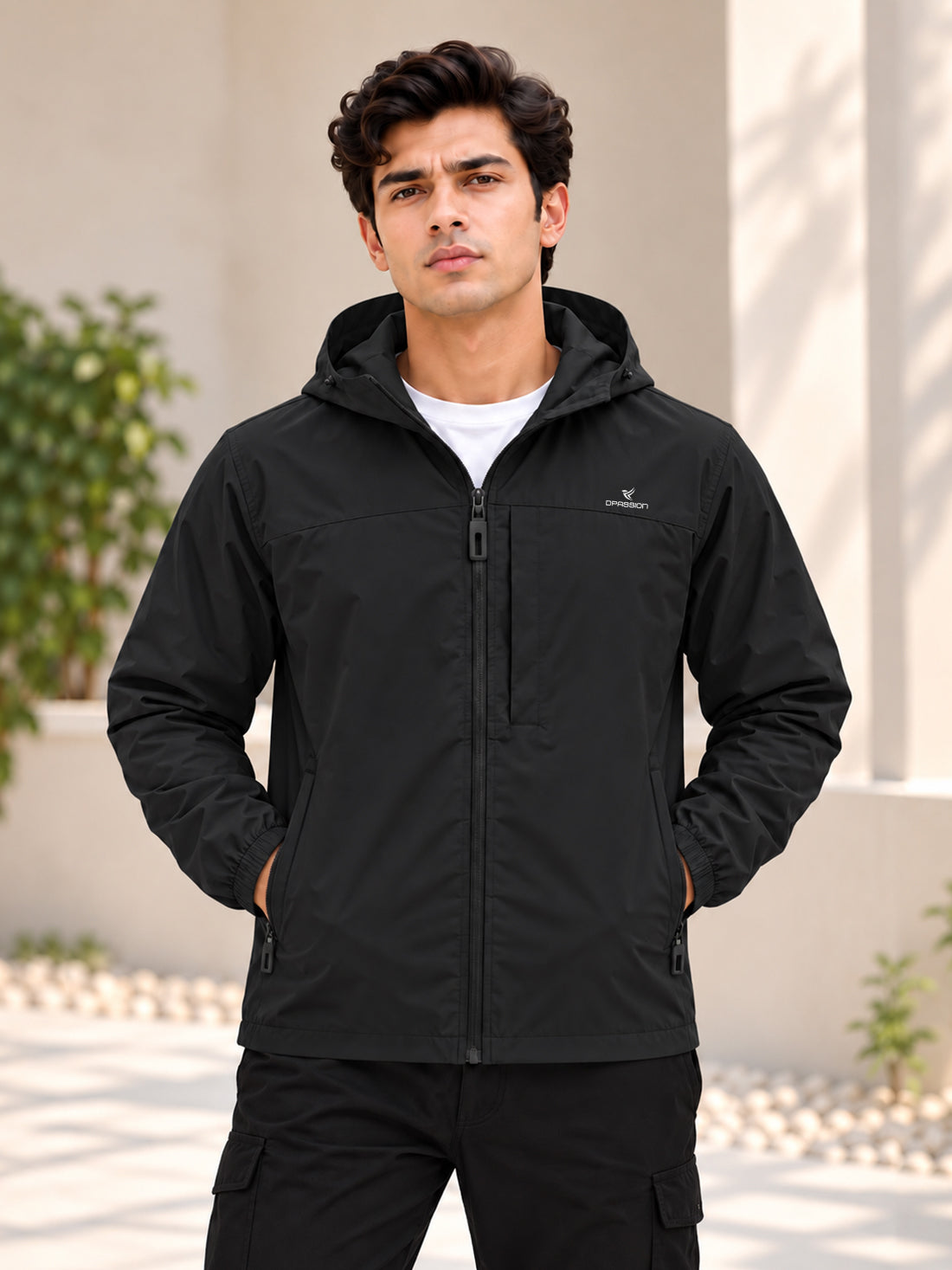 Dpassion Men’s Premium Hooded Windcheater Jacket – Wholesale Manufacturer & Exporter