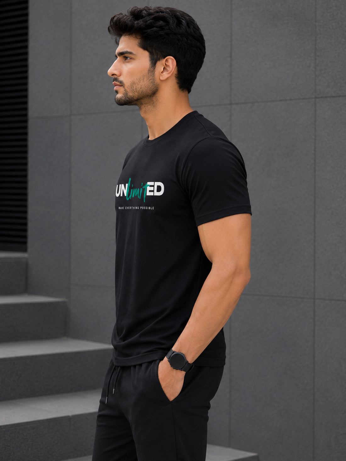 Unlimited Men's Red Performance T-Shirt | Quick Dry Sportswear | DPASSION