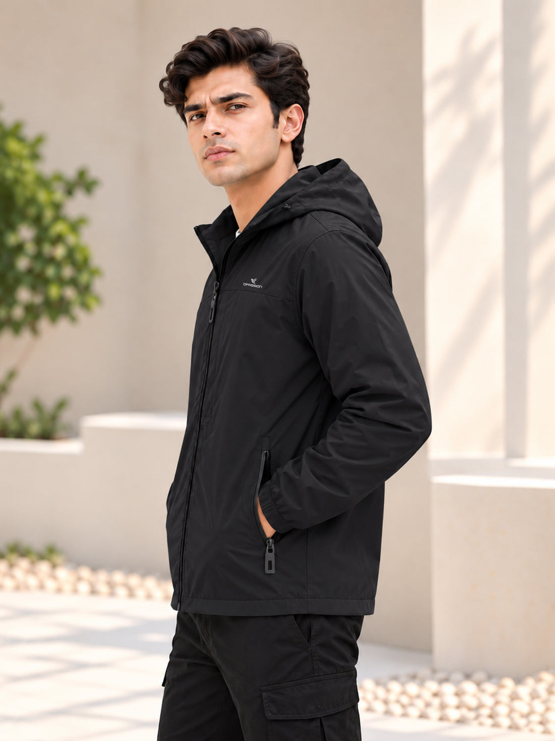 Dpassion Men’s Premium Hooded Windcheater Jacket – Wholesale Manufacturer & Exporter
