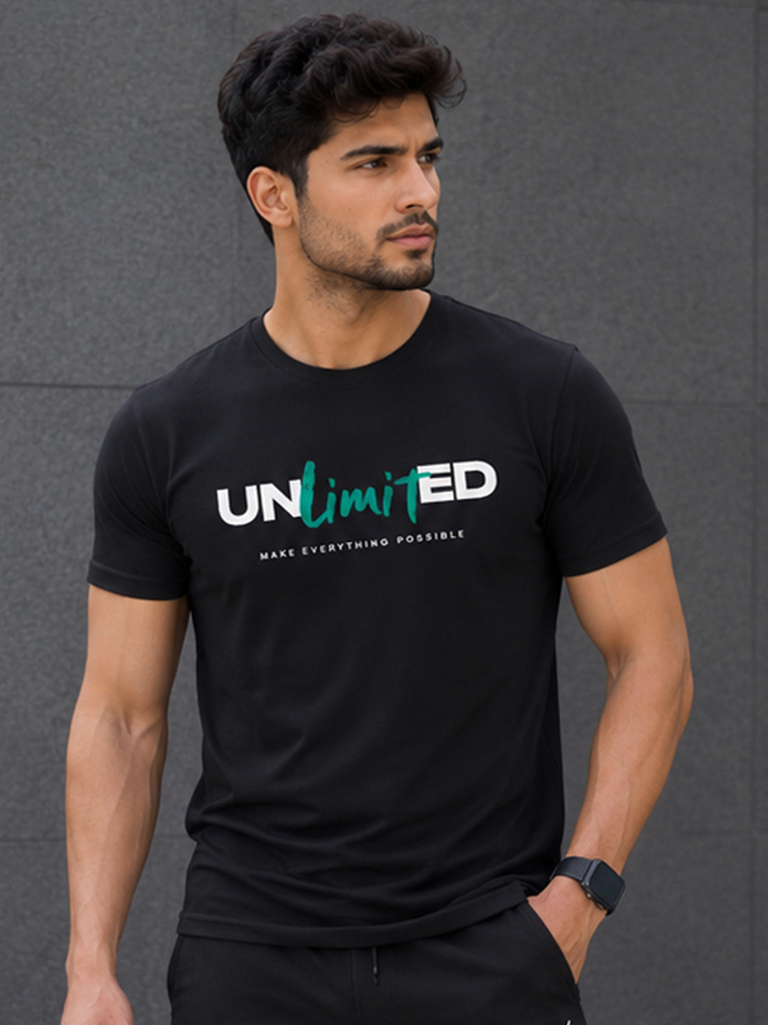 Unlimited Men's Red Performance T-Shirt | Quick Dry Sportswear | DPASSION