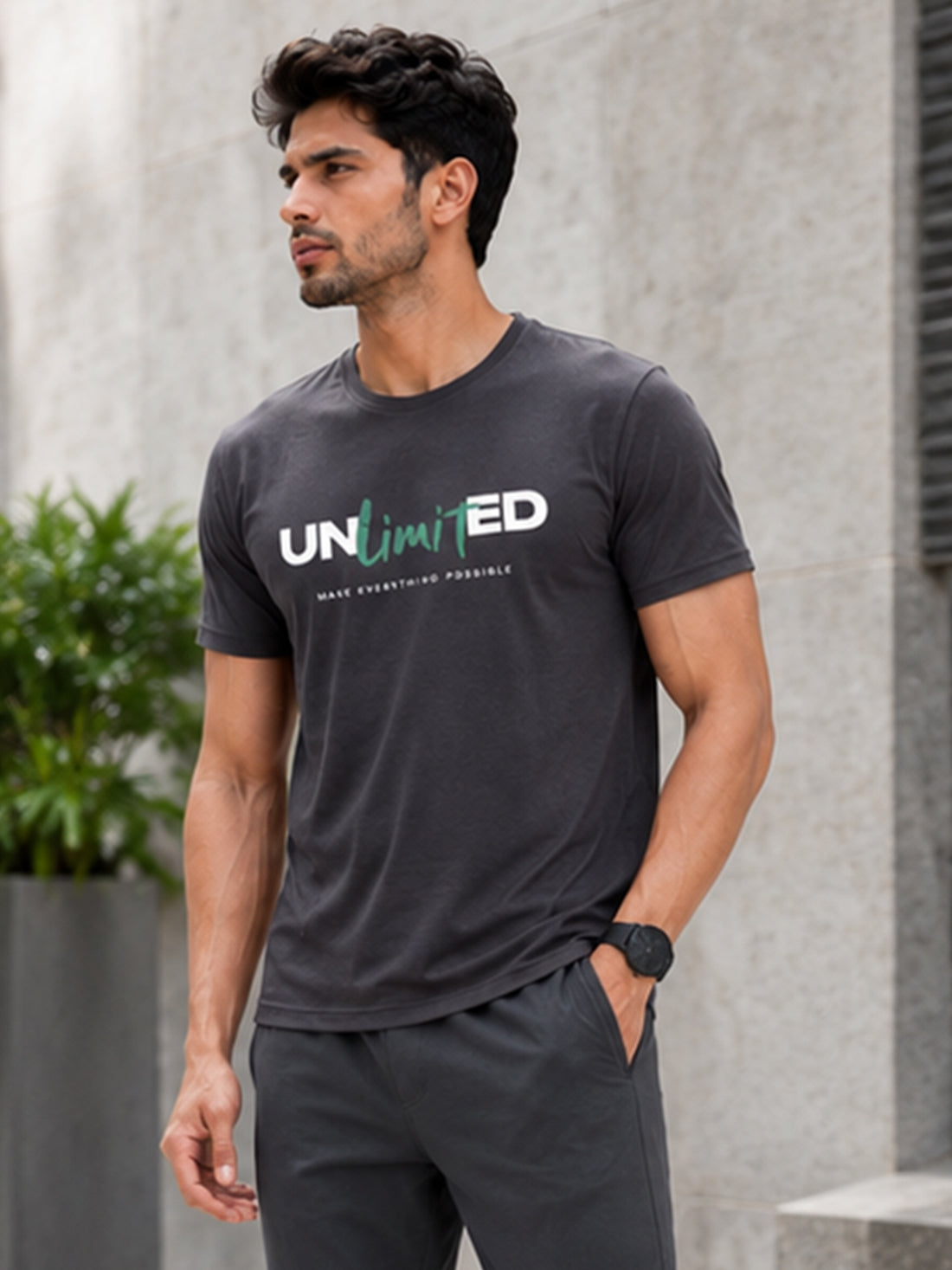 Unlimited Men's Red Performance T-Shirt | Quick Dry Sportswear | DPASSION