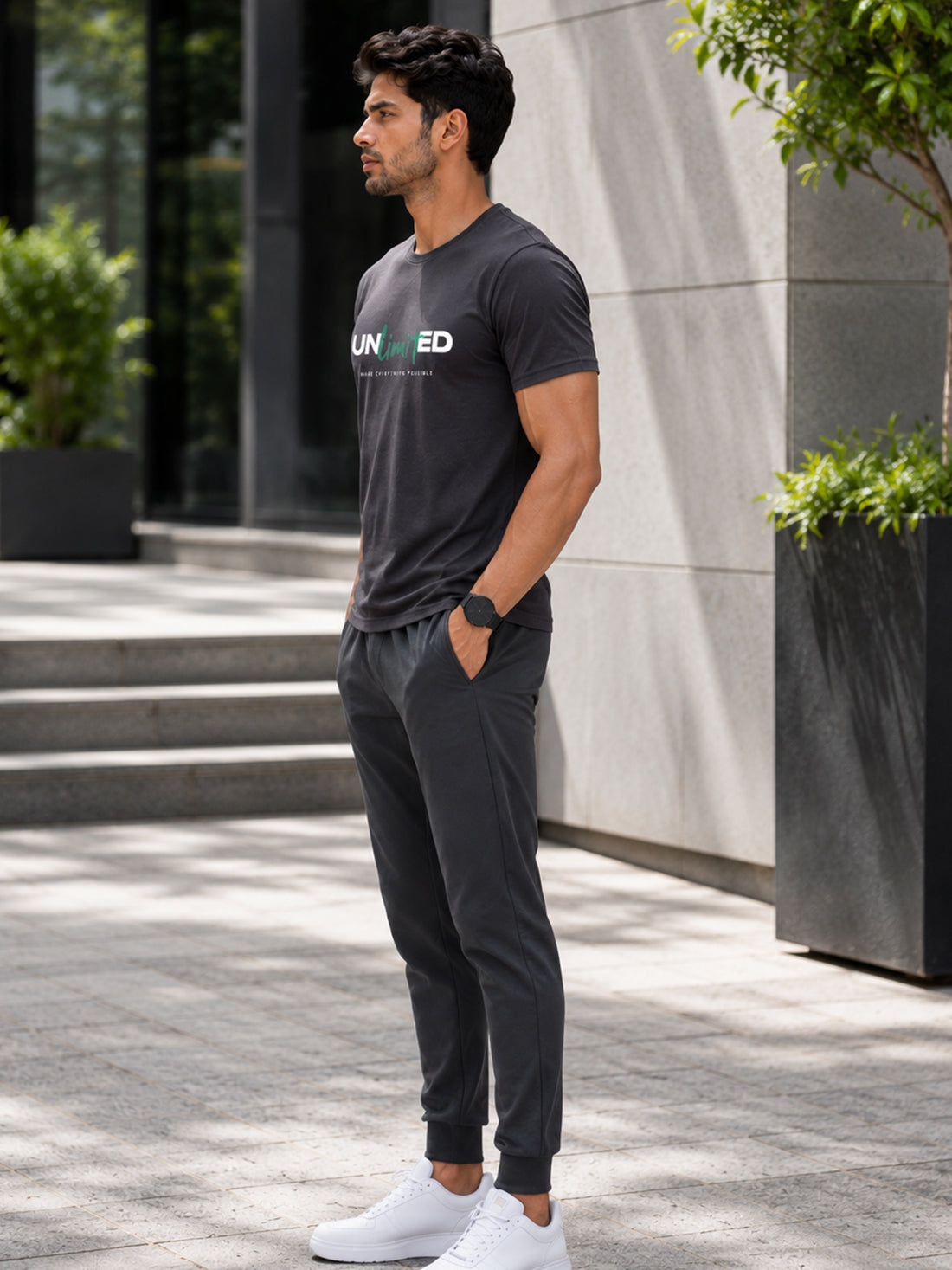 Unlimited Men's Red Performance T-Shirt | Quick Dry Sportswear | DPASSION