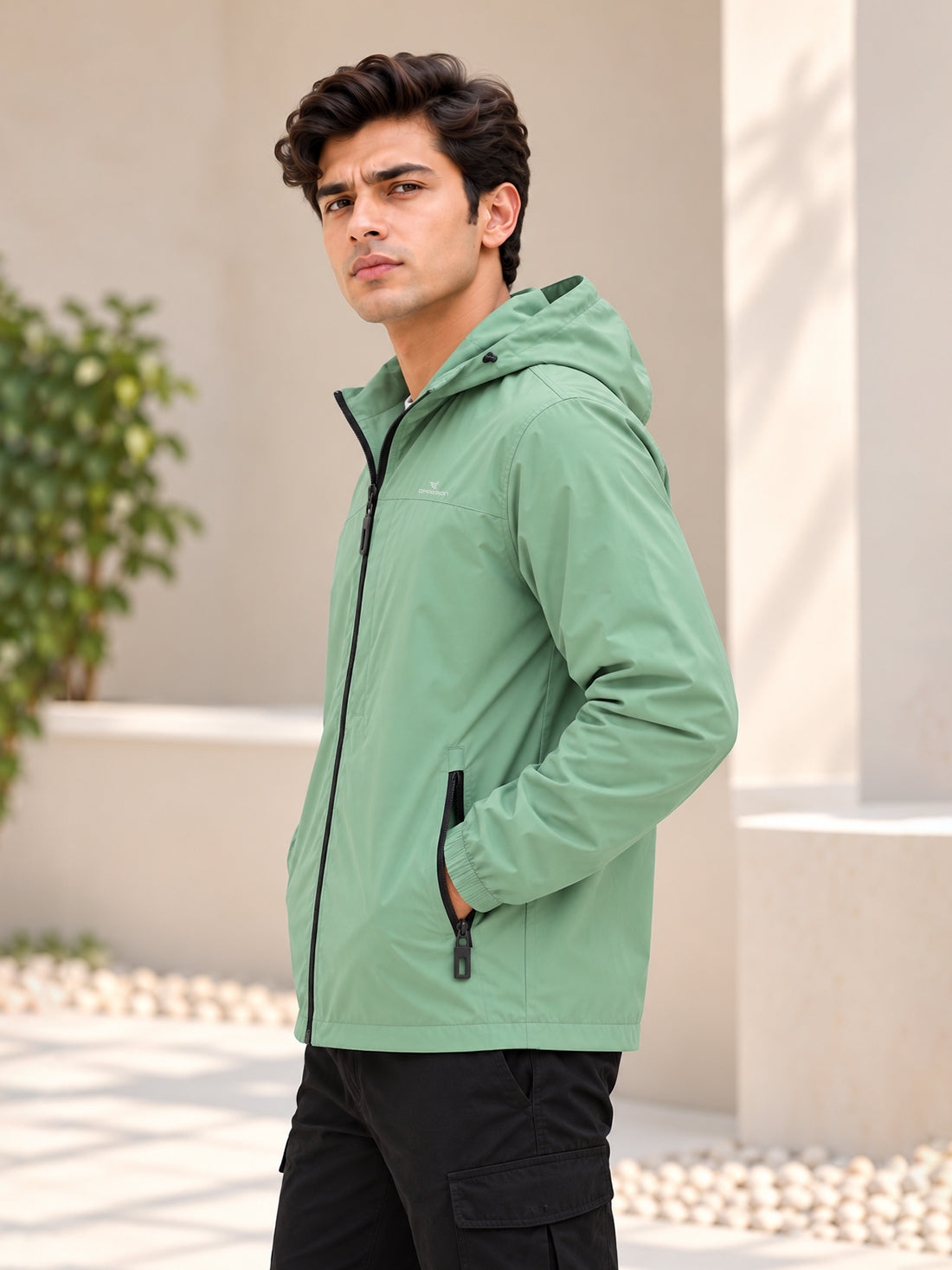 Dpassion Men’s Premium Hooded Windcheater Jacket – Wholesale Manufacturer & Exporter