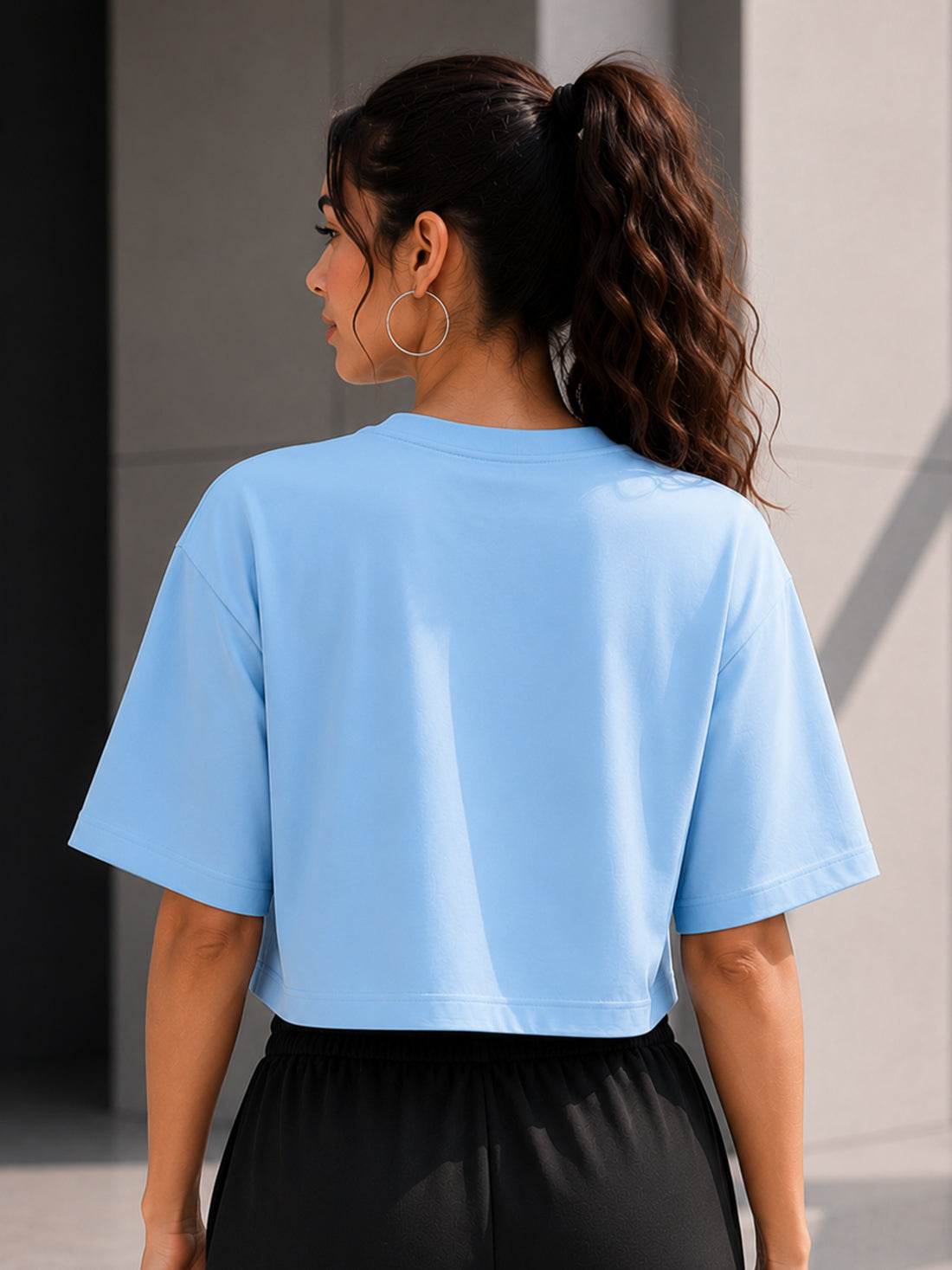 Women's Oversized Crop T-Shirt | Premium Cotton Manufacturer India