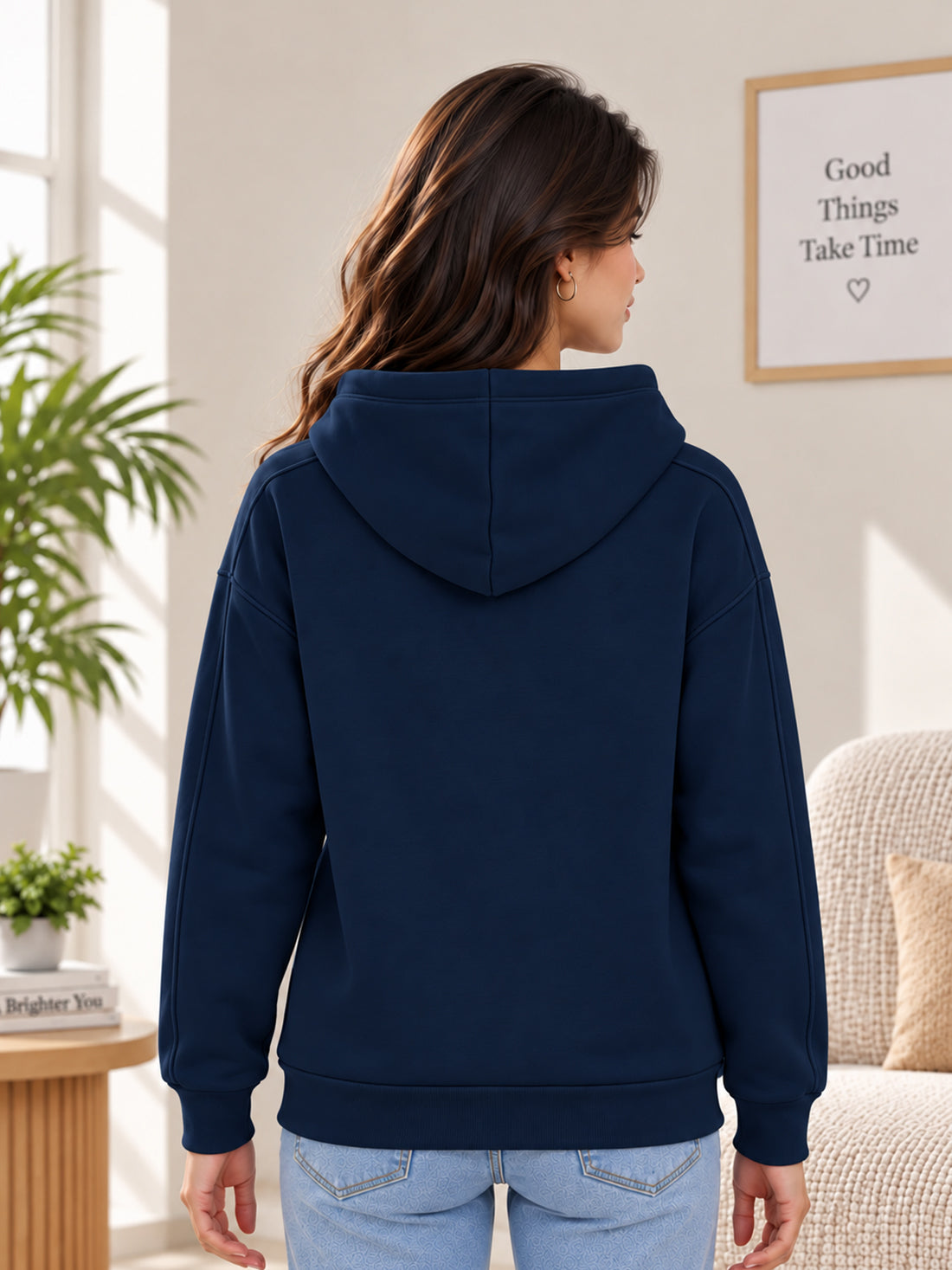 Women’s Premium 320 GSM Cotton Fleece Hooded Sweatshirt – Manufacturer, Wholesaler & Exporter