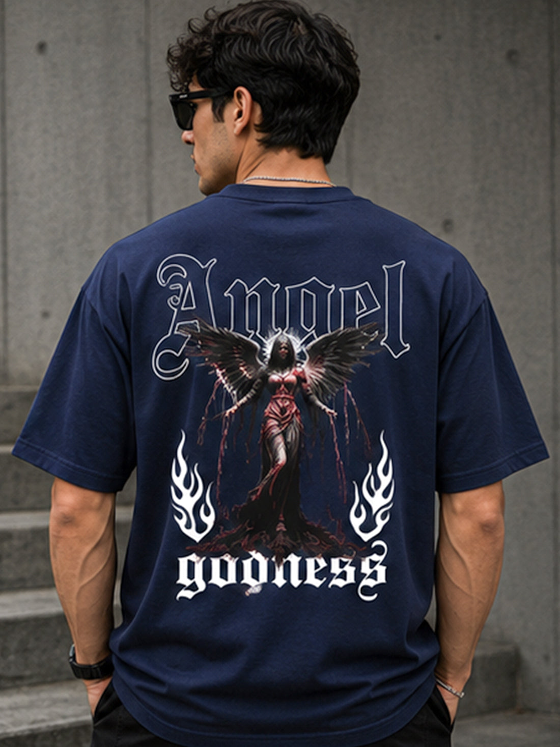 Men's Oversized Drop Shoulder T-Shirt | 100% Cotton Relaxed Fit Round Neck Streetwear Tee