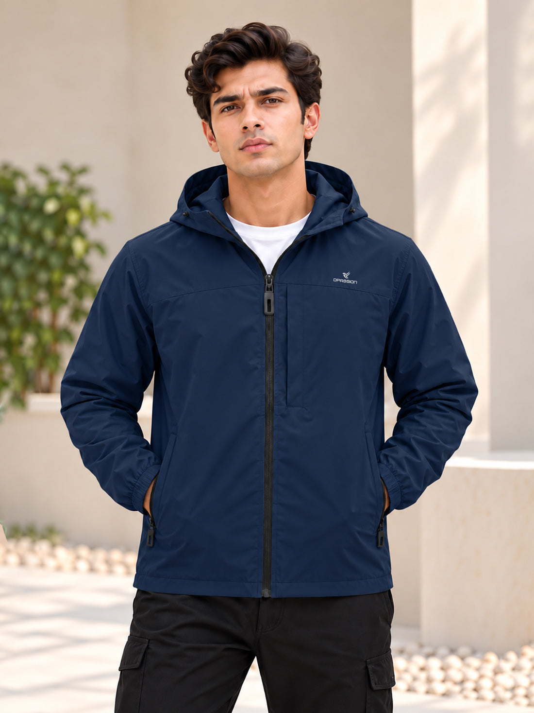 Dpassion Men’s Premium Hooded Windcheater Jacket – Wholesale Manufacturer & Exporter