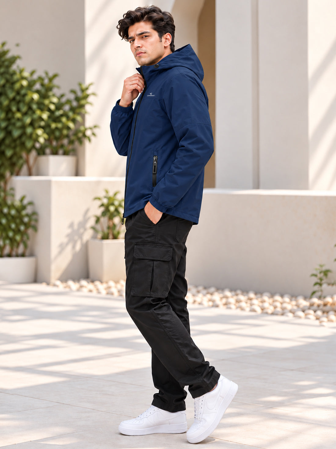 Dpassion Men’s Premium Hooded Windcheater Jacket – Wholesale Manufacturer & Exporter