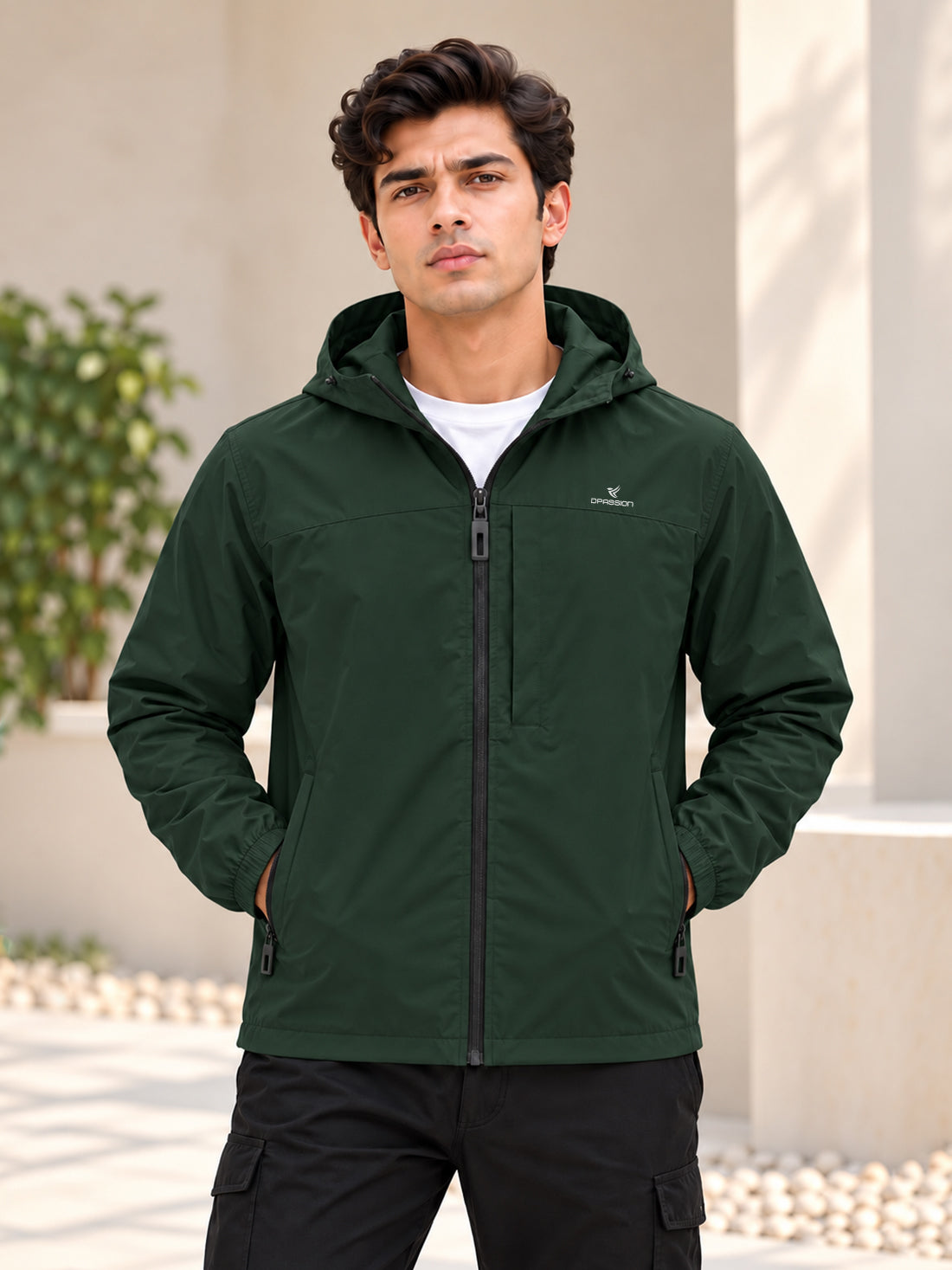 Dpassion Men’s Premium Hooded Windcheater Jacket – Wholesale Manufacturer & Exporter