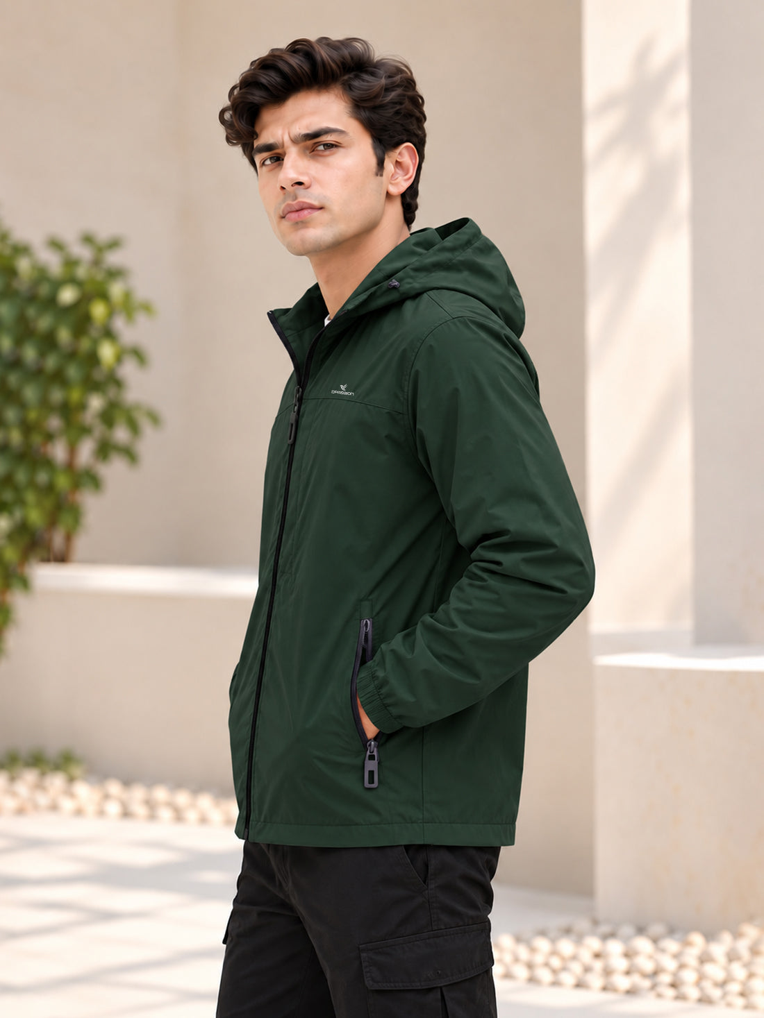 Dpassion Men’s Premium Hooded Windcheater Jacket – Wholesale Manufacturer & Exporter