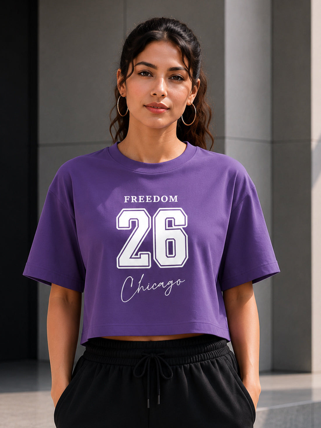 Women's Oversized Crop T-Shirt | Premium Cotton Manufacturer India