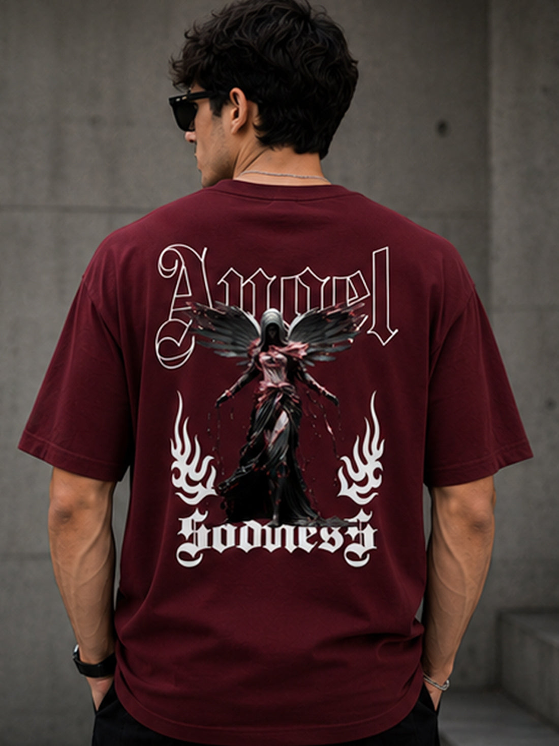 Men's Oversized Drop Shoulder T-Shirt | 100% Cotton Relaxed Fit Round Neck Streetwear Tee