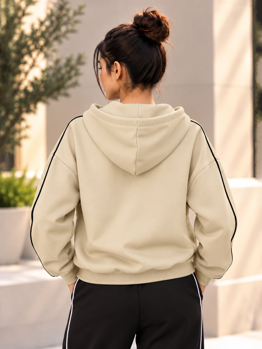 Dpassion Women’s Premium 320 GSM Cotton Fleece Full-Zip Hooded Sweatshirt – Manufacturer, Wholesaler & Exporter