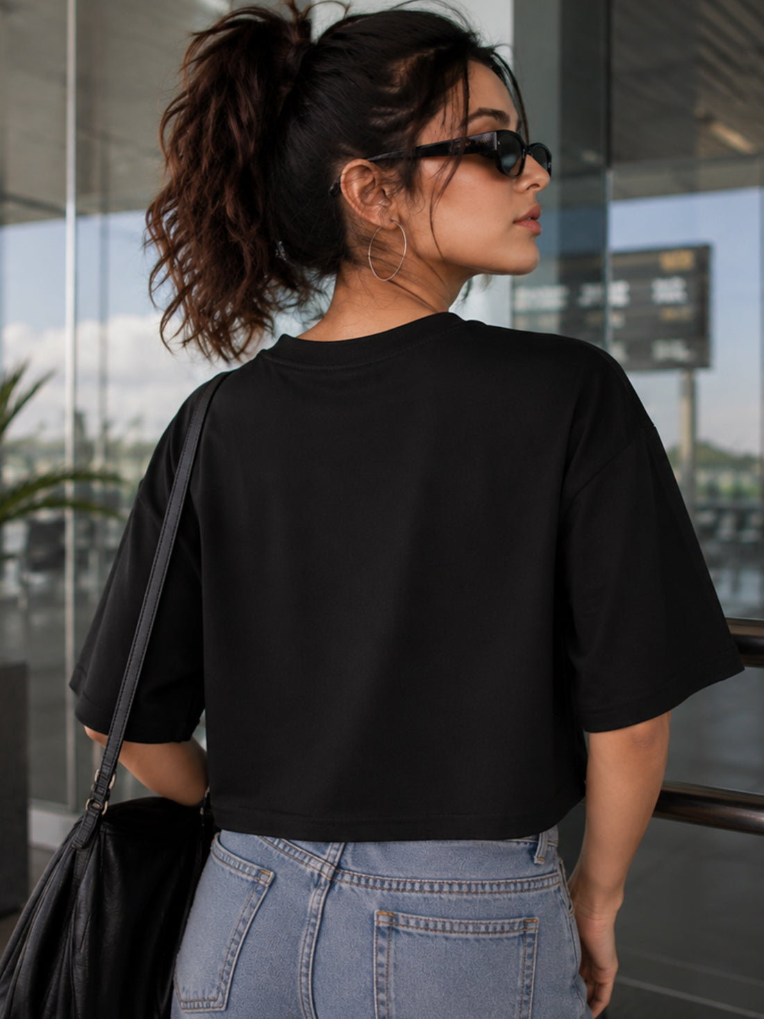 Women's Oversized Crop T-Shirt | Premium Cotton Manufacturer India