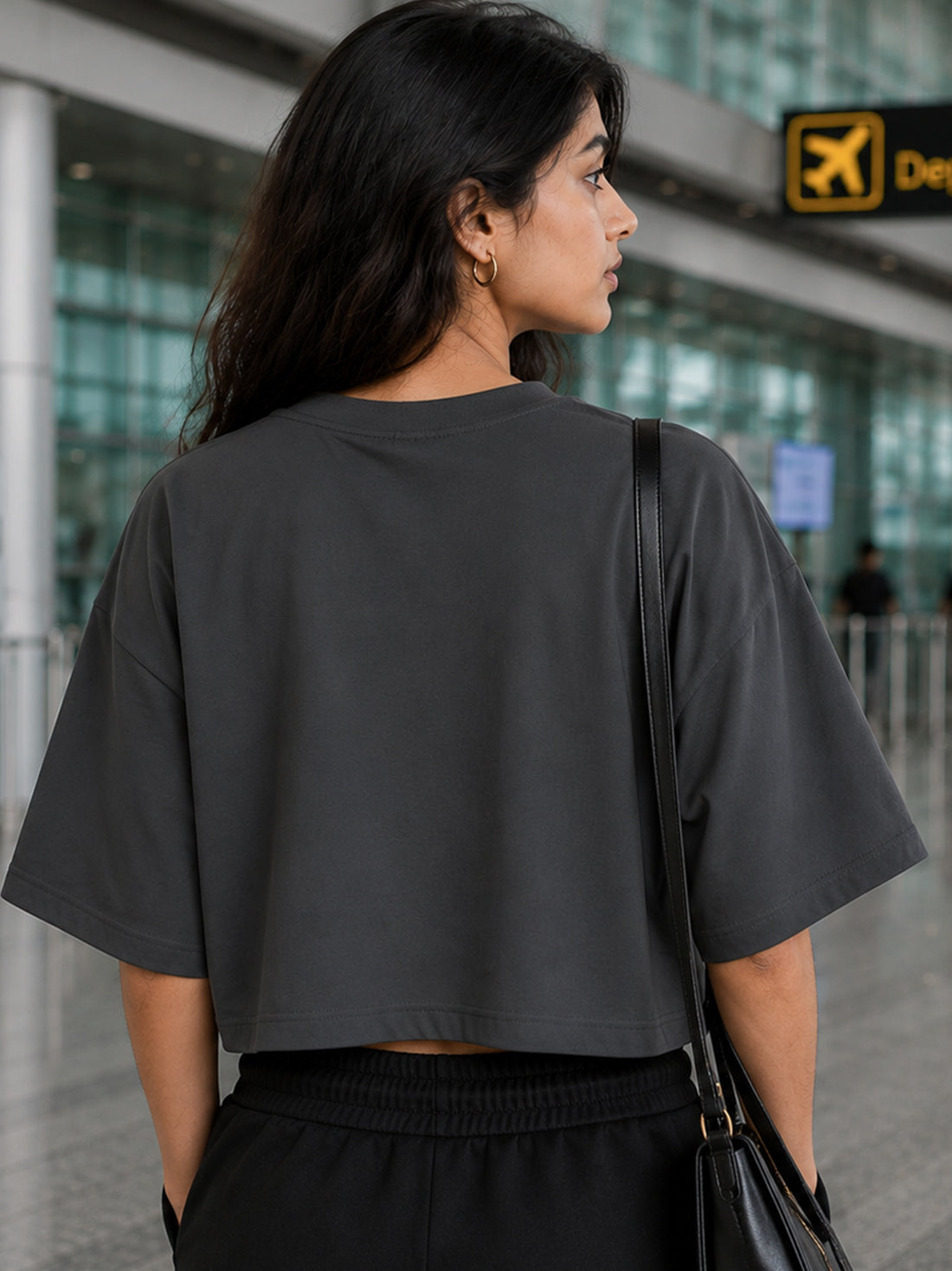 Women's Oversized Crop T-Shirt | Premium Cotton Manufacturer India
