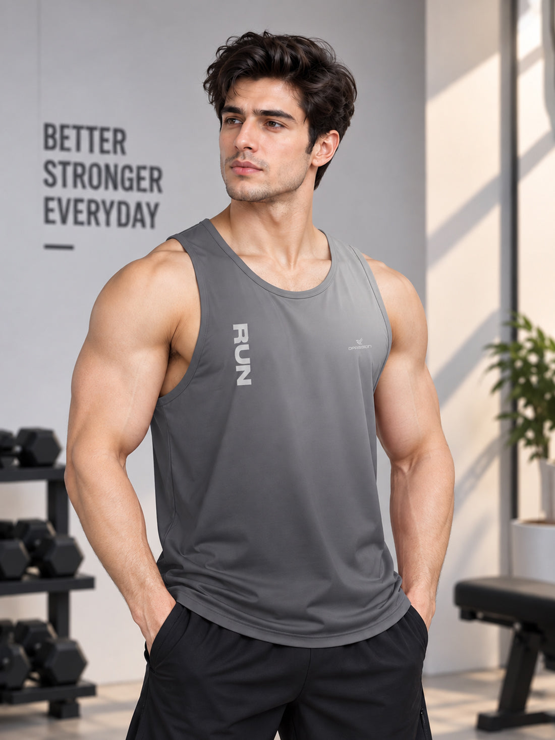 Men’s 4-Way Stretch Sports Singlet | Super Soft Gym & Training Wear Manufacturer & Wholesale Supplier