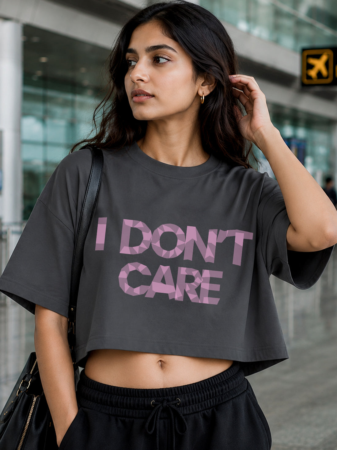 Women's Oversized Crop T-Shirt | Premium Cotton Manufacturer India