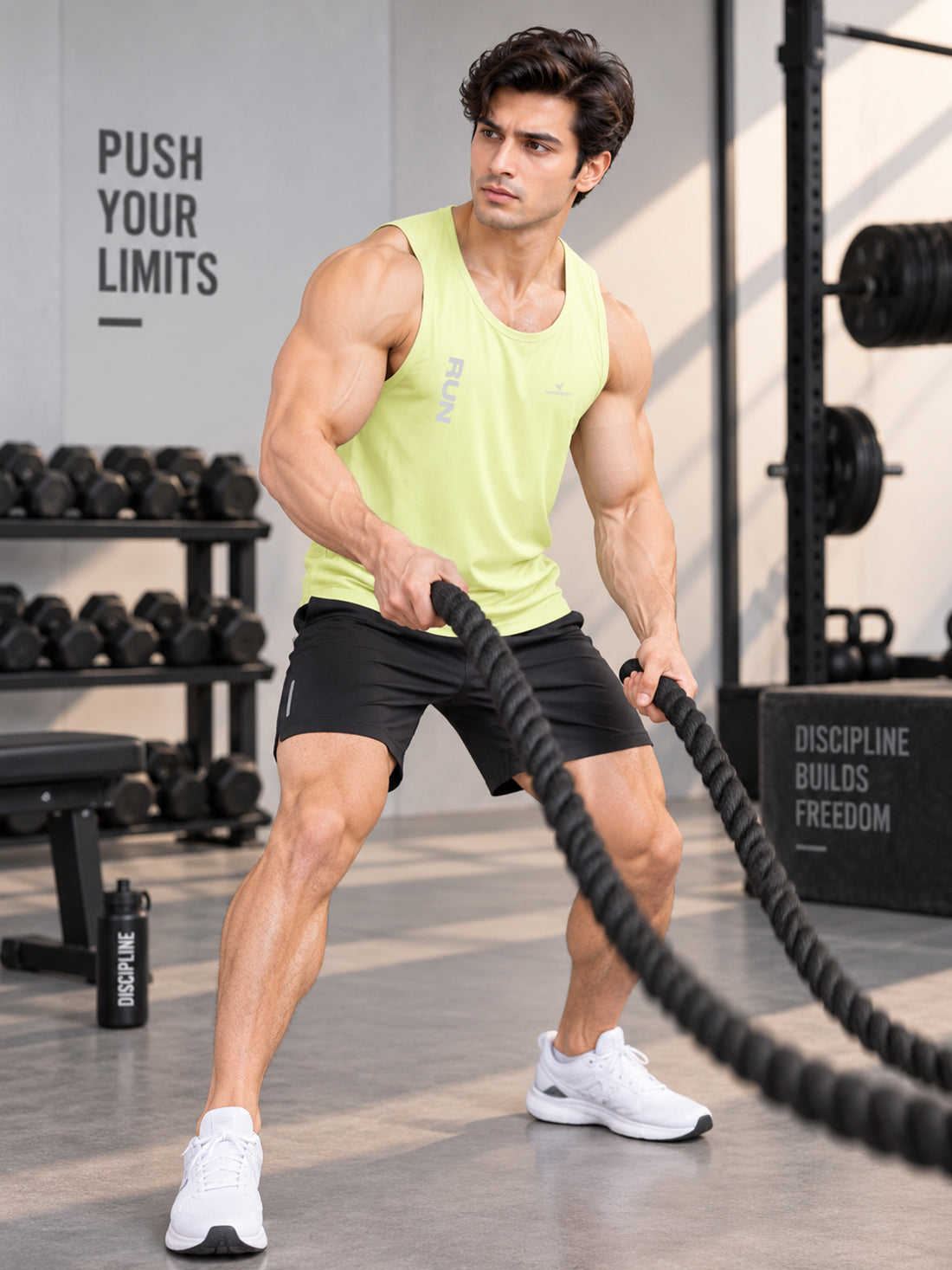 Men’s 4-Way Stretch Sports Singlet | Super Soft Gym & Training Wear Manufacturer & Wholesale Supplier