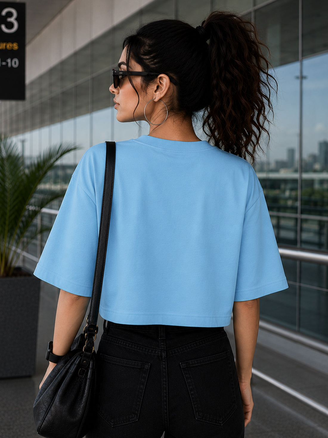 Women's Oversized Crop T-Shirt | Premium Cotton Manufacturer India