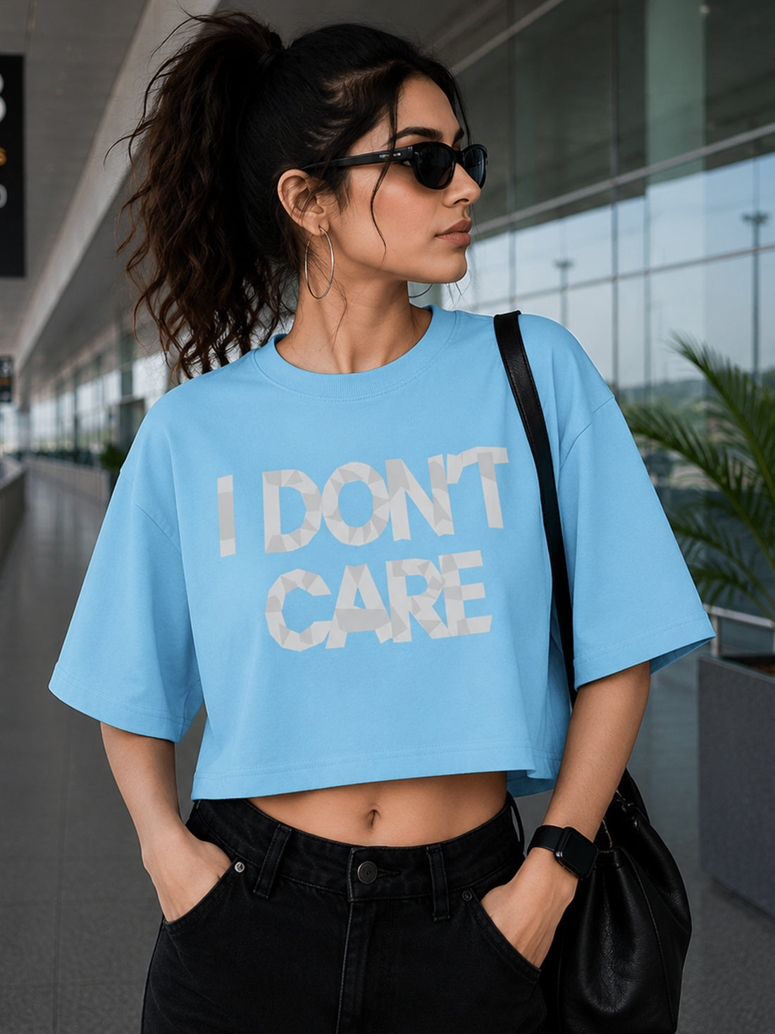 Women's Oversized Crop T-Shirt | Premium Cotton Manufacturer India