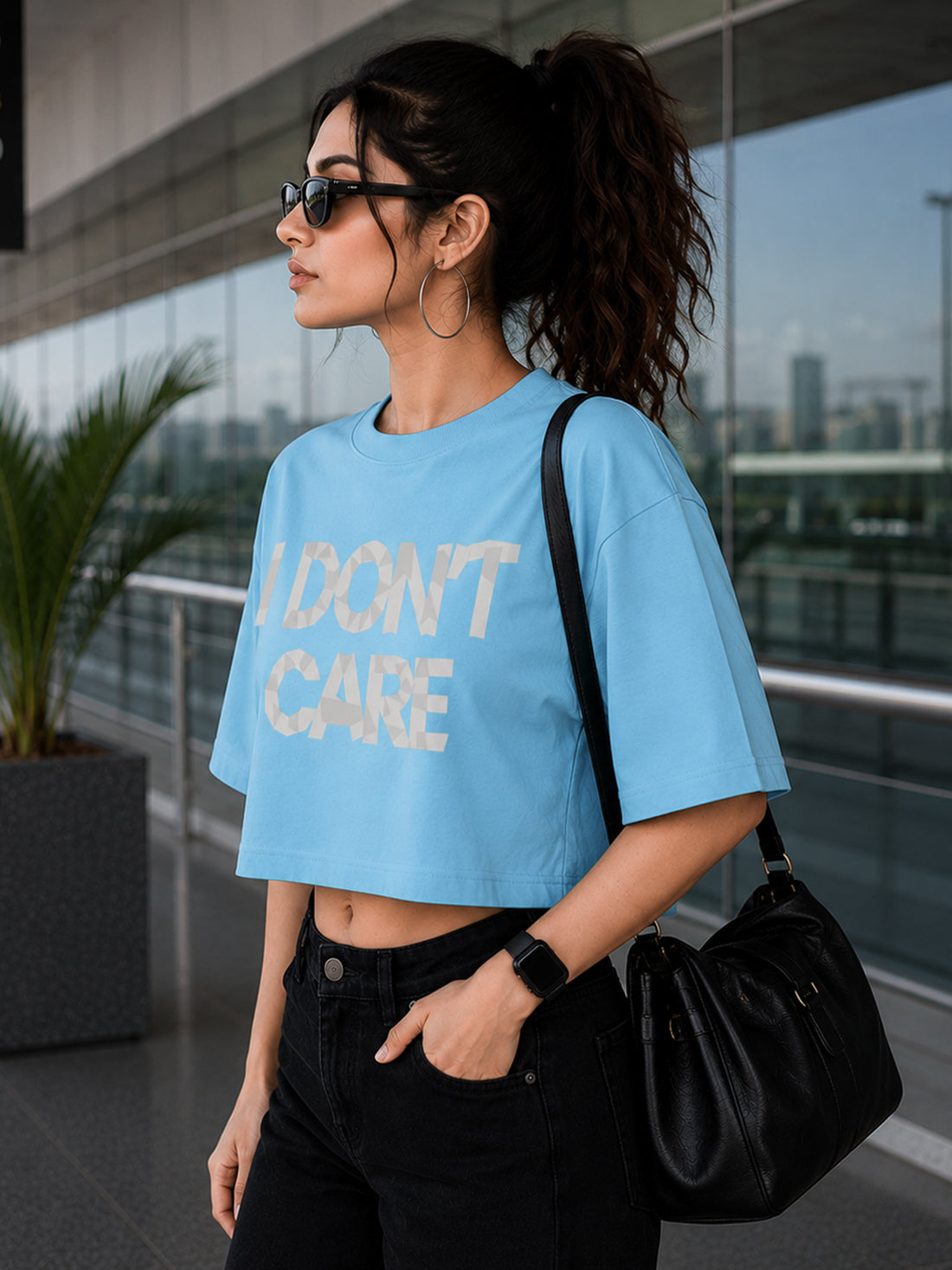Women's Oversized Crop T-Shirt | Premium Cotton Manufacturer India