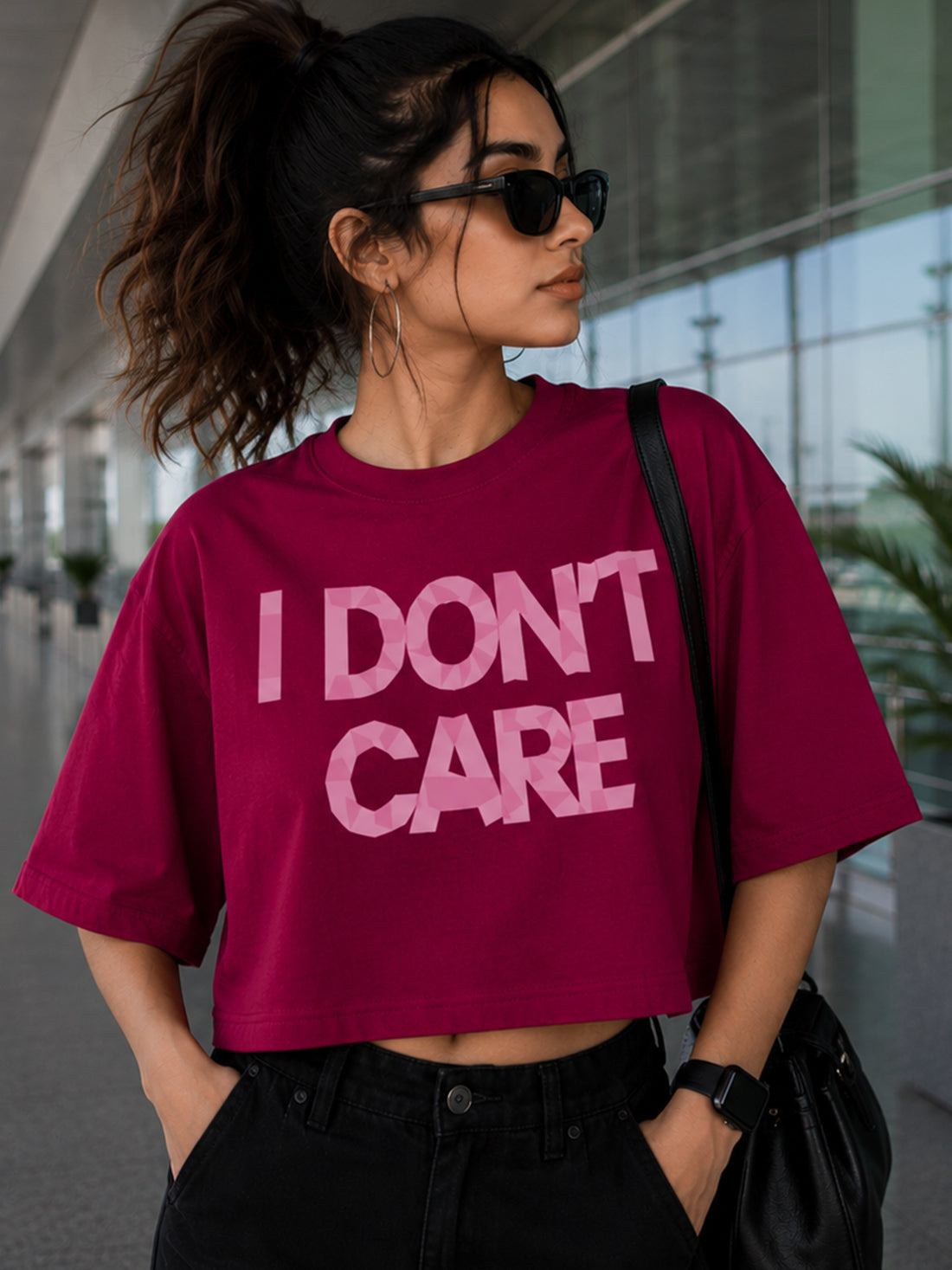 Women's Oversized Crop T-Shirt | Premium Cotton Manufacturer India