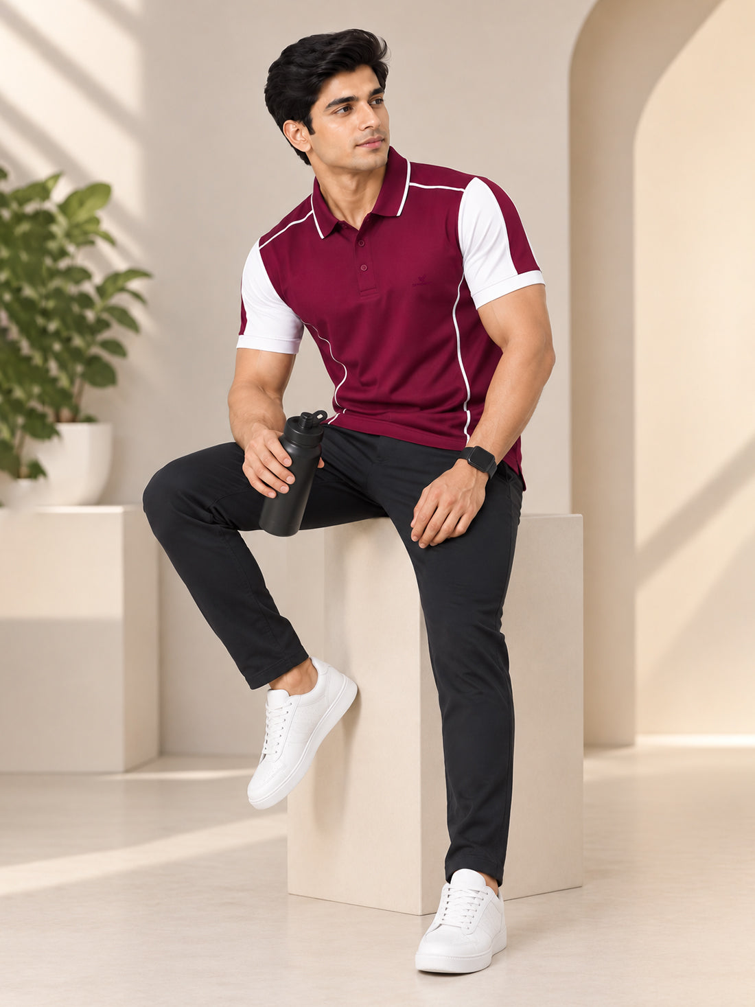 Men's 250 GSM Polyester Spandex Half-Sleeve Polo T-Shirt | Premium Performance Fabric | Wholesale Manufacturer