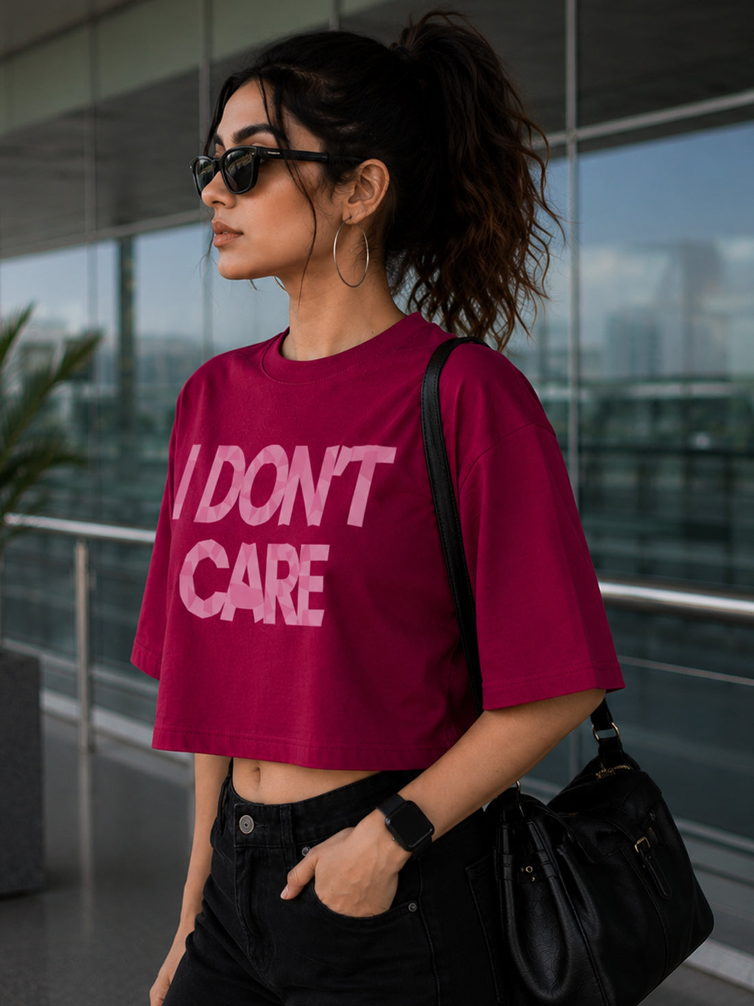 Women's Oversized Crop T-Shirt | Premium Cotton Manufacturer India