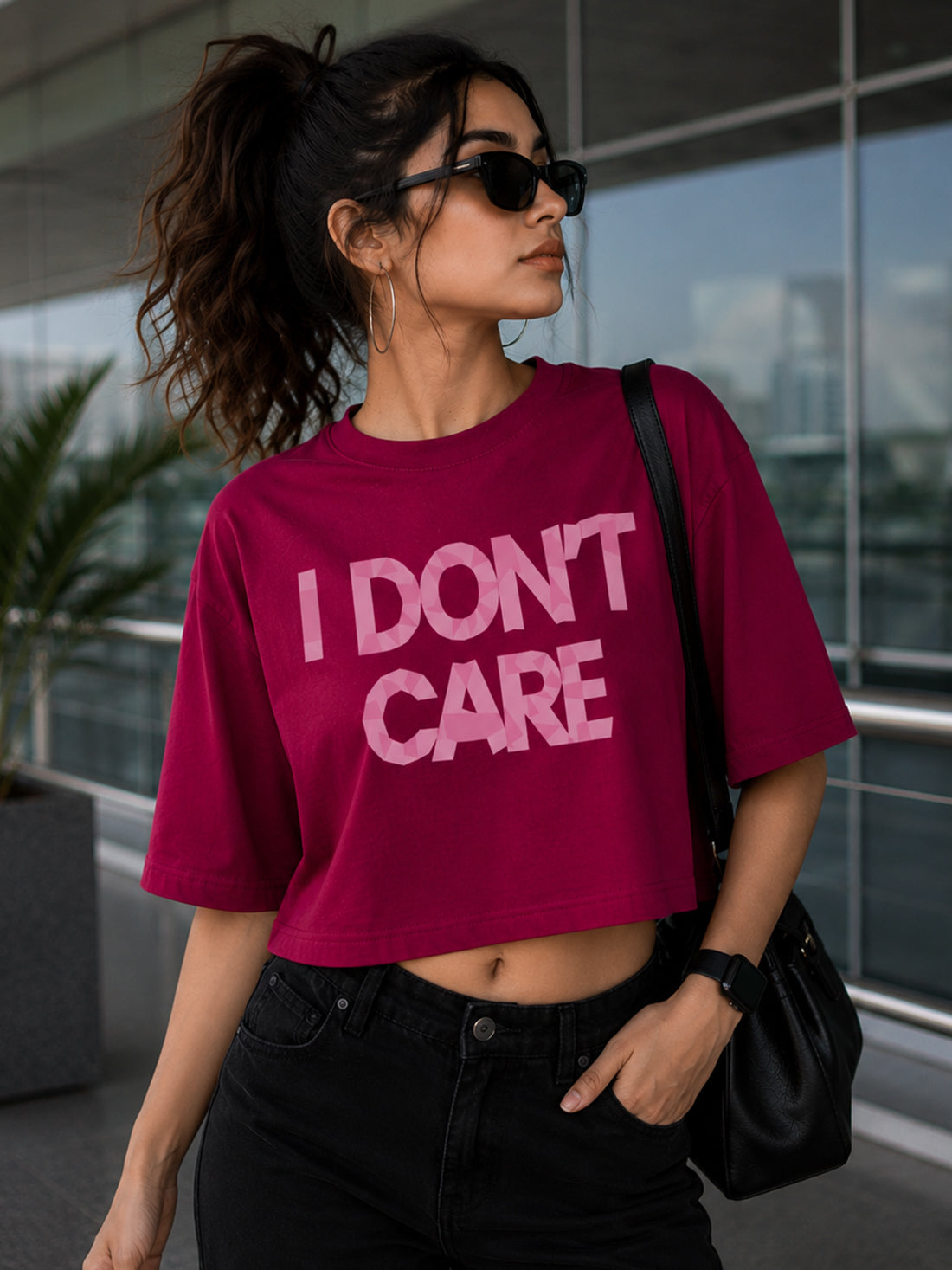 Women's Oversized Crop T-Shirt | Premium Cotton Manufacturer India