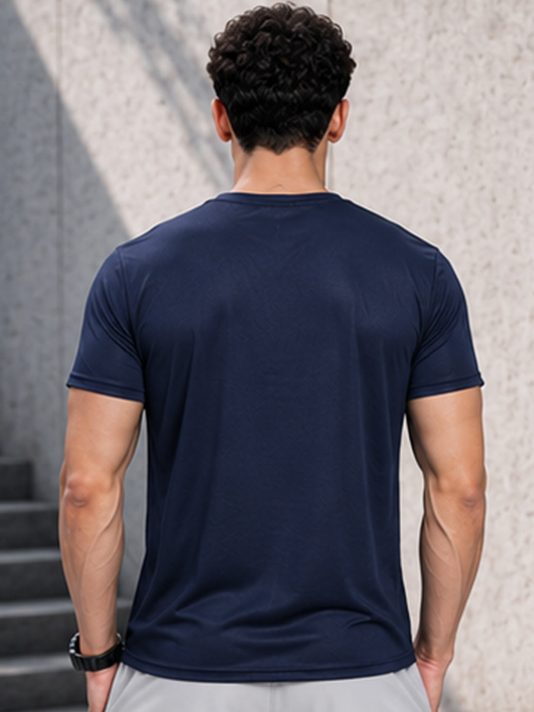 Focus Men's Black Performance T-Shirt | Quick Dry Gym Wear | DPASSION