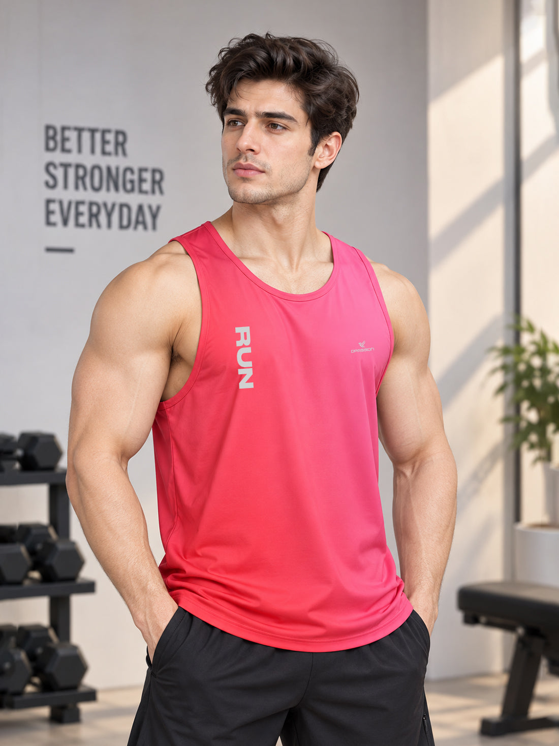 Men’s 4-Way Stretch Sports Singlet | Super Soft Gym & Training Wear Manufacturer & Wholesale Supplier