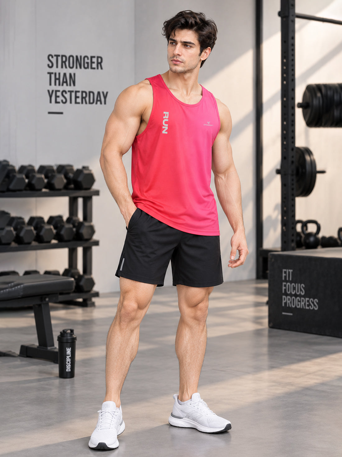 Men’s 4-Way Stretch Sports Singlet | Super Soft Gym & Training Wear Manufacturer & Wholesale Supplier