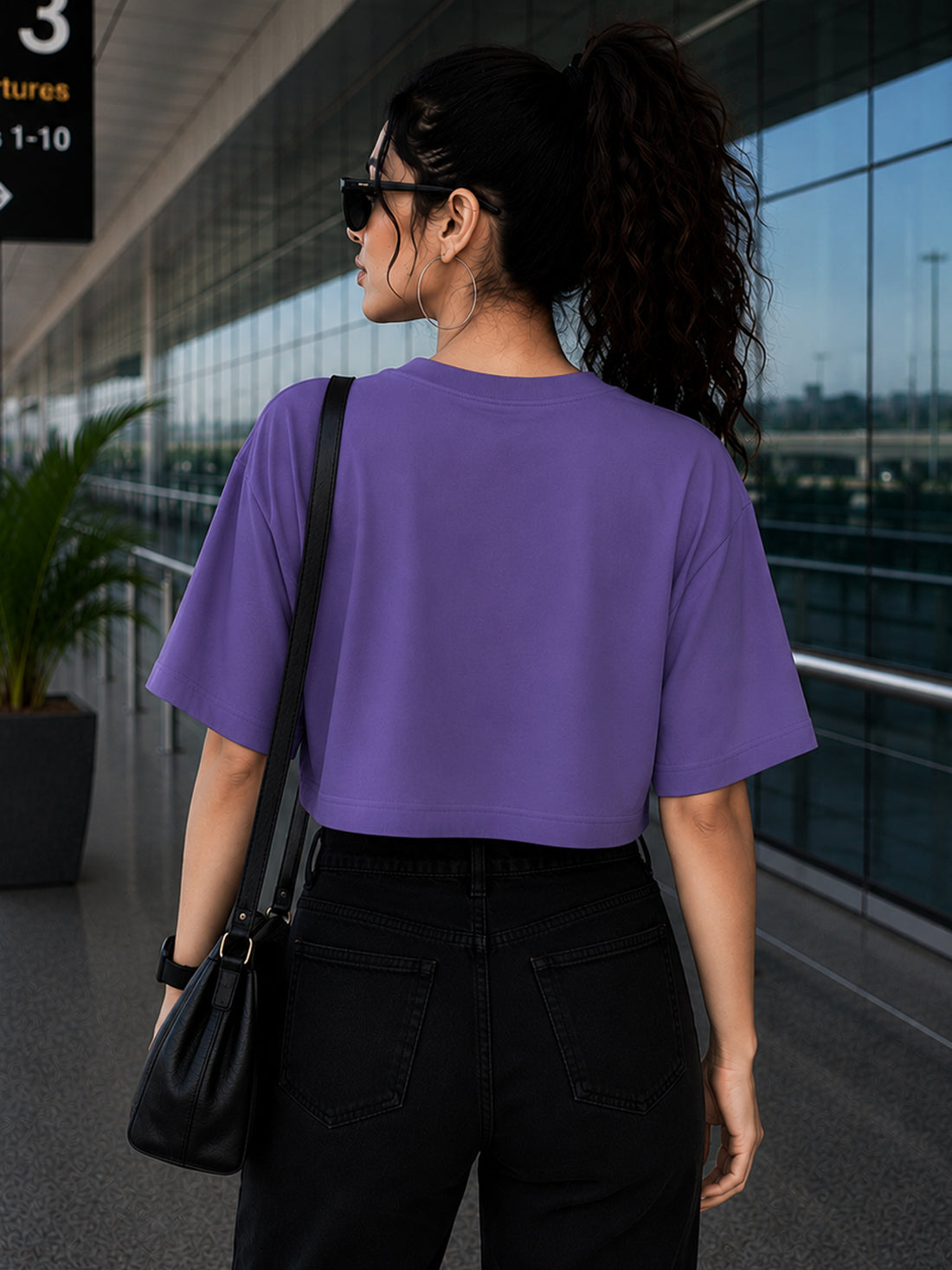 Women's Oversized Crop T-Shirt | Premium Cotton Manufacturer India