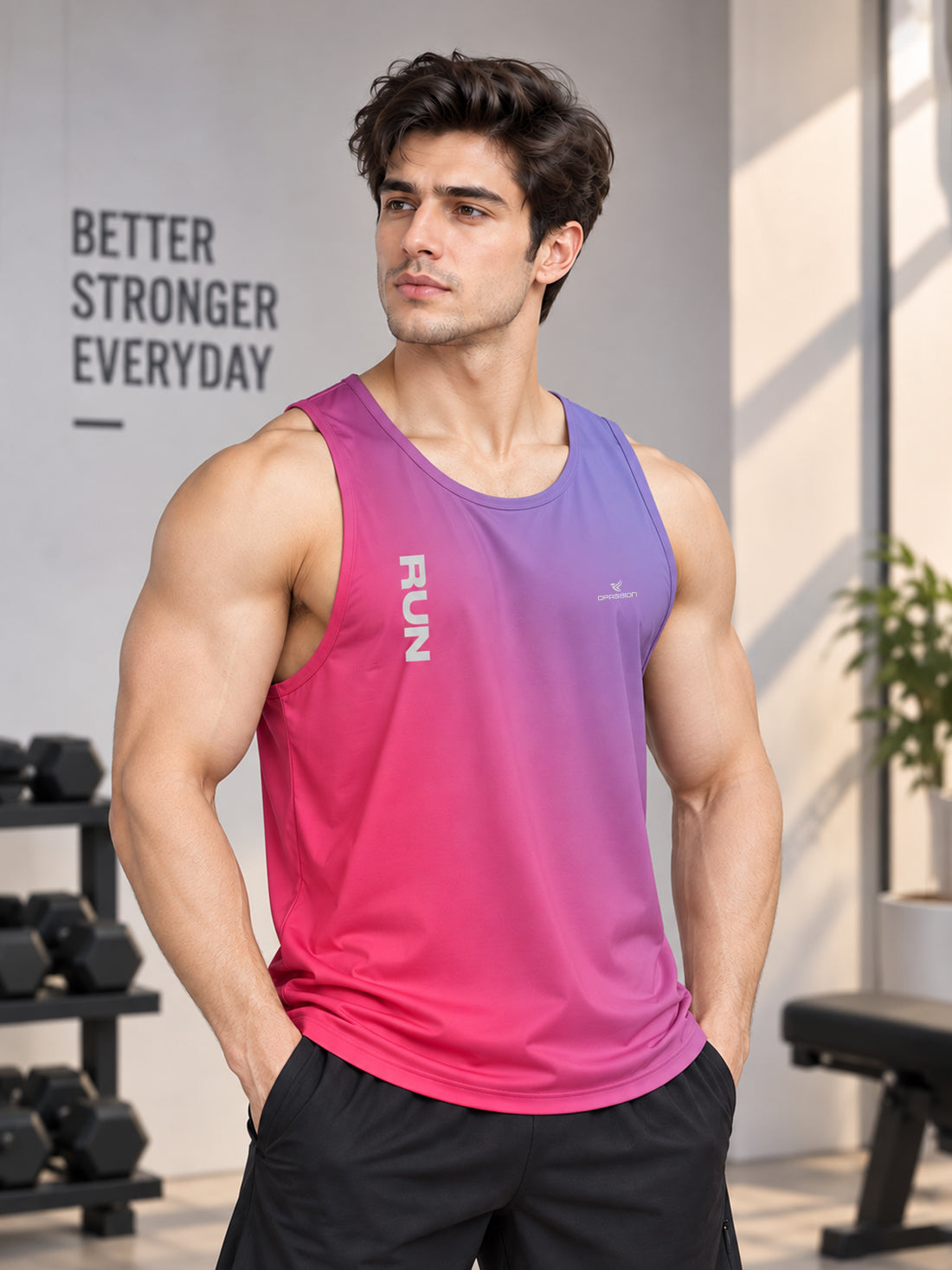 Men’s 4-Way Stretch Sports Singlet | Super Soft Gym & Training Wear Manufacturer & Wholesale Supplier