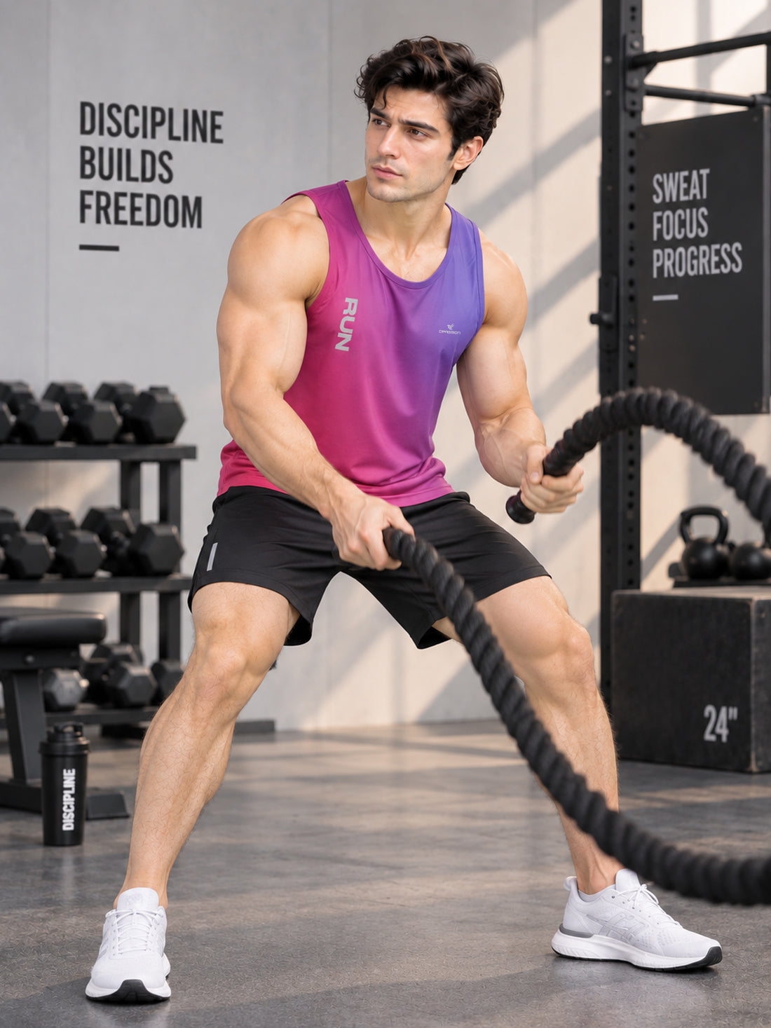 Men’s 4-Way Stretch Sports Singlet | Super Soft Gym & Training Wear Manufacturer & Wholesale Supplier