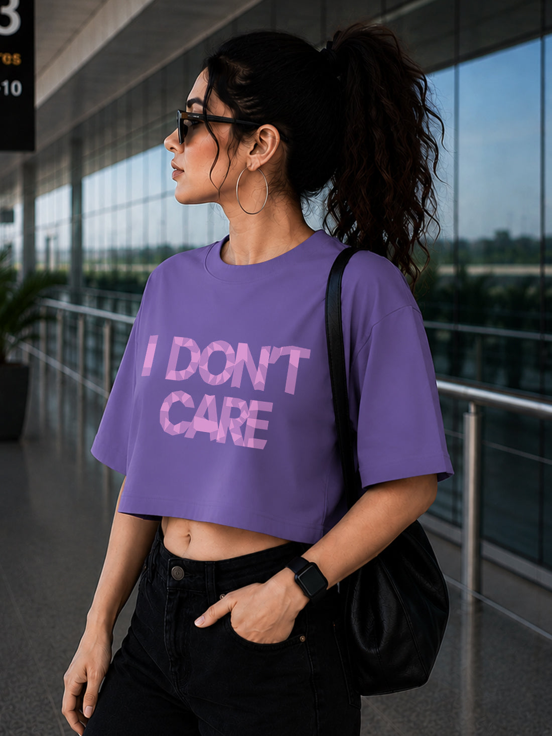 Women's Oversized Crop T-Shirt | Premium Cotton Manufacturer India
